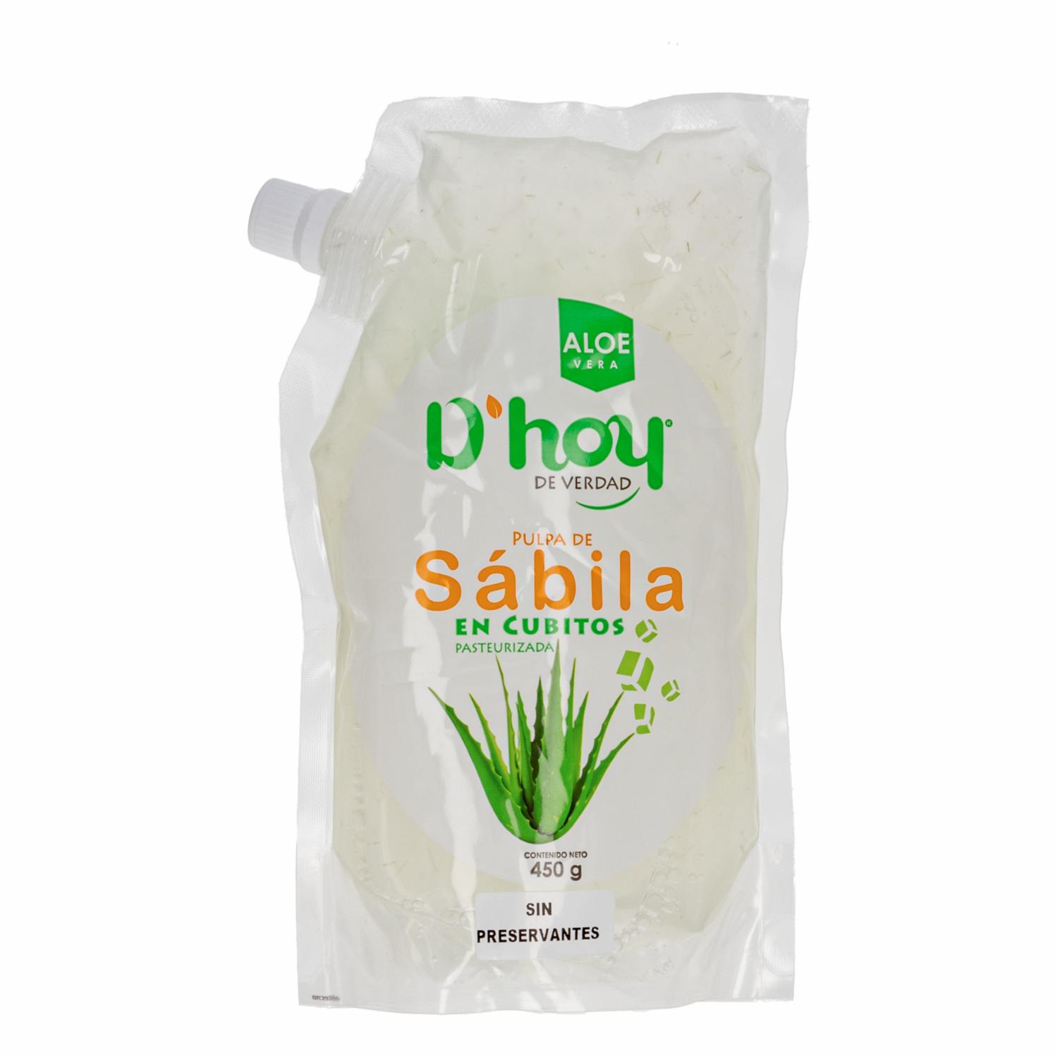 Pulpa Sábila En Cubitos D`HOY 450 G