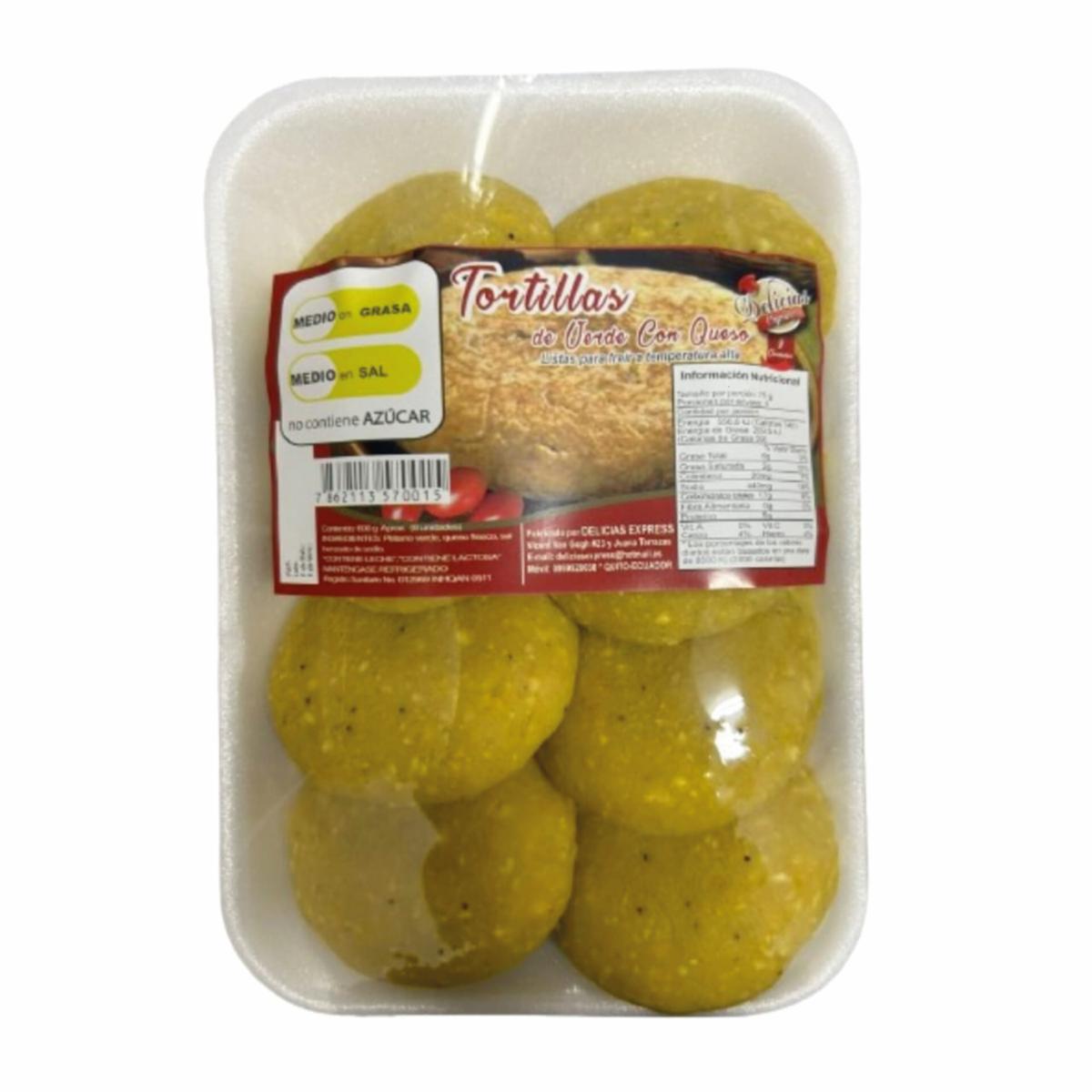 Tortillas De Verde Con Queso DELICIAS EXPRESS 600 G