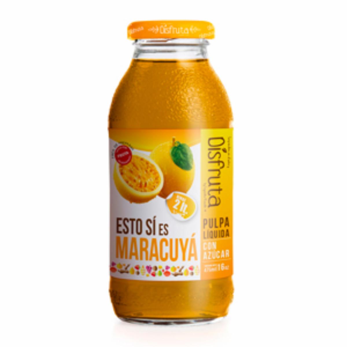 Pulpa De Maracuyá Con Azúcar DISFRUTA 475 Ml