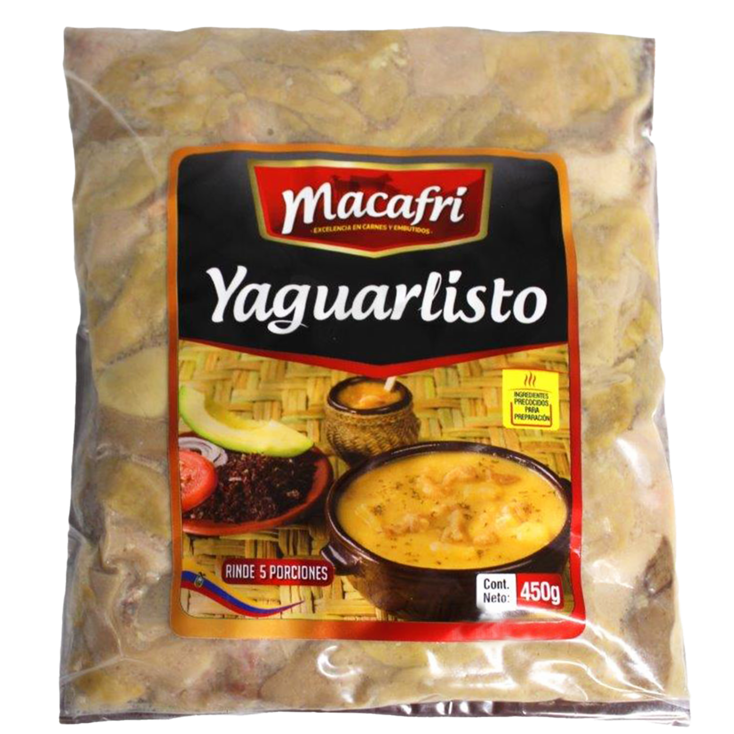 Yahuarlisto Vísceras y Sangre Precocidas MACAFRI 450  G