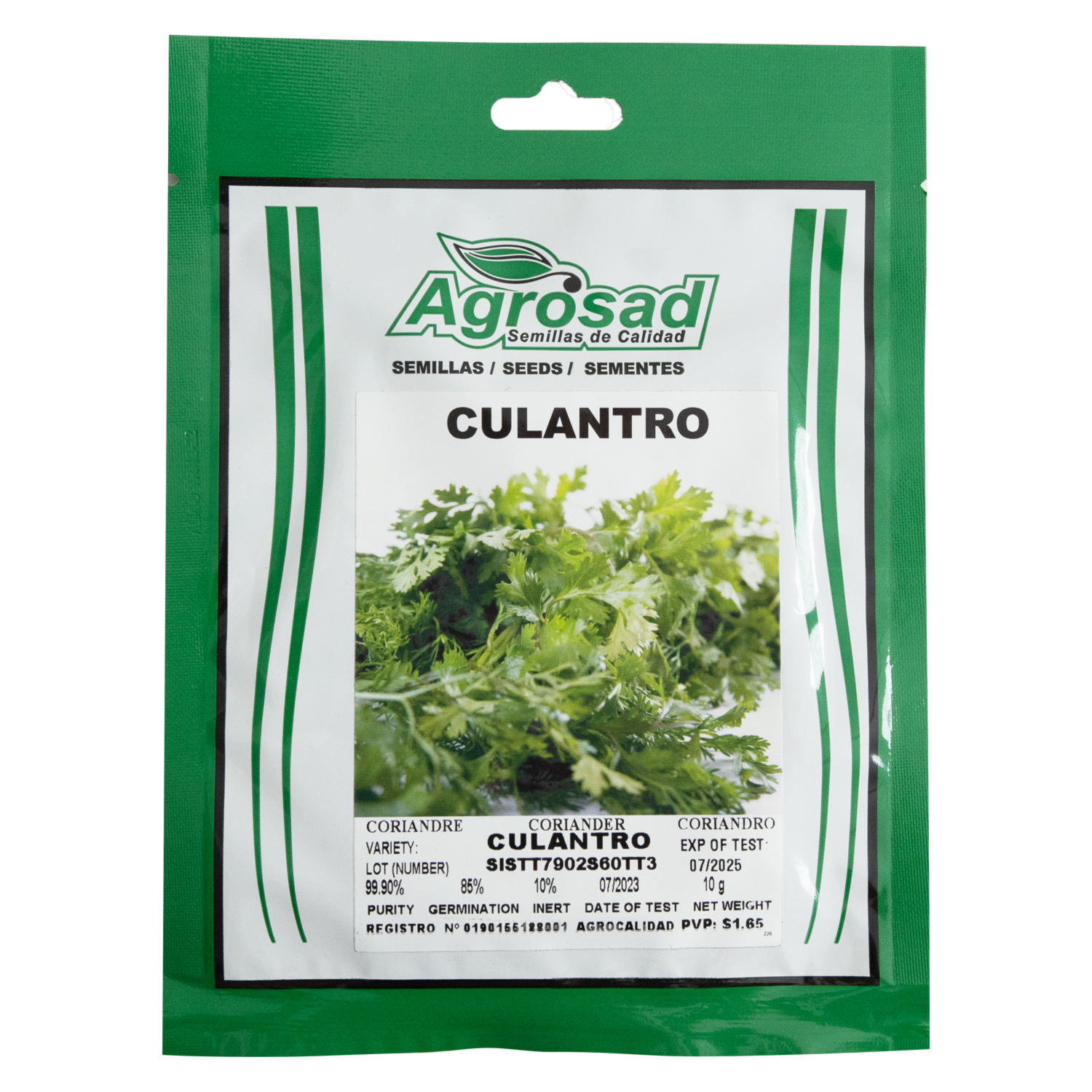 Semilla De Culantro AGROSAD 10 g