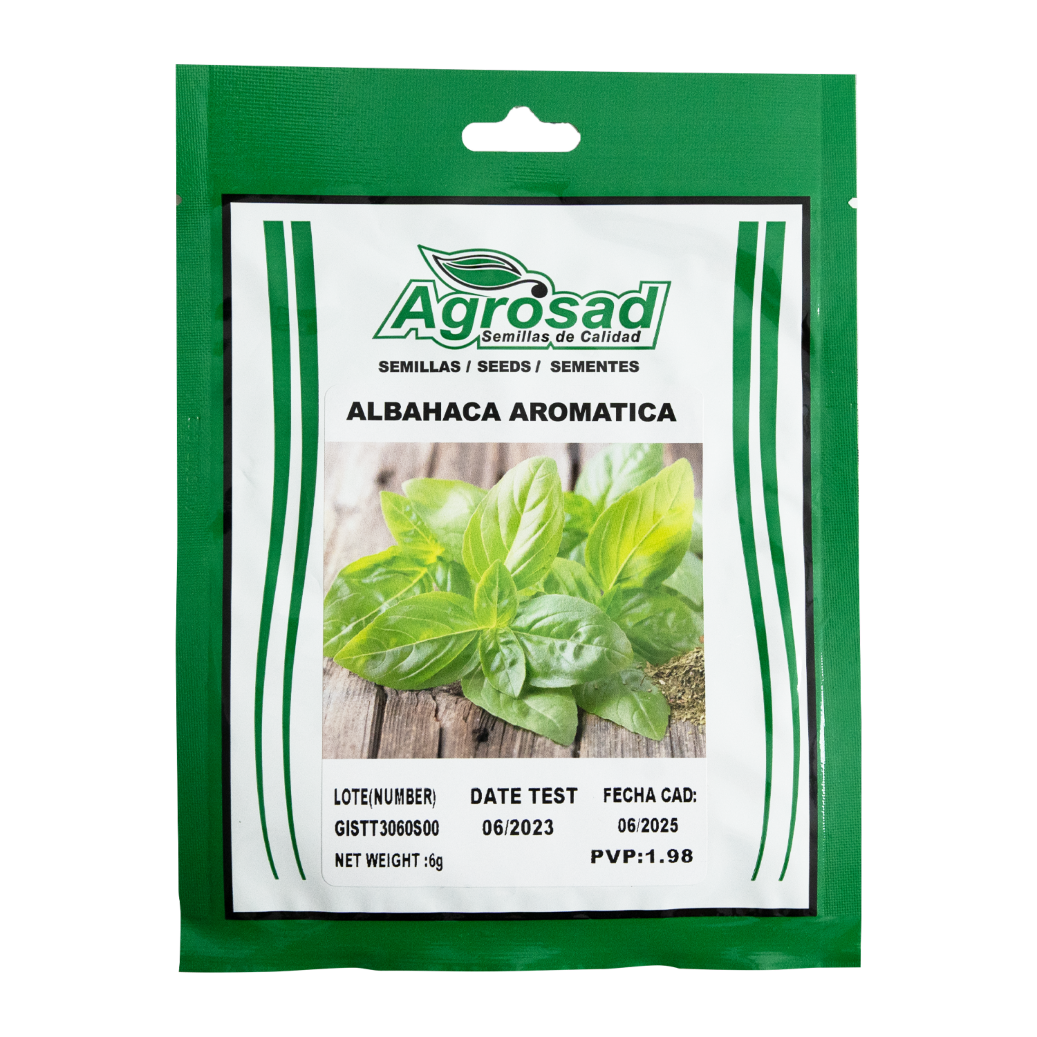 Semillas Albahaca Aromática AGROSAD 6 g