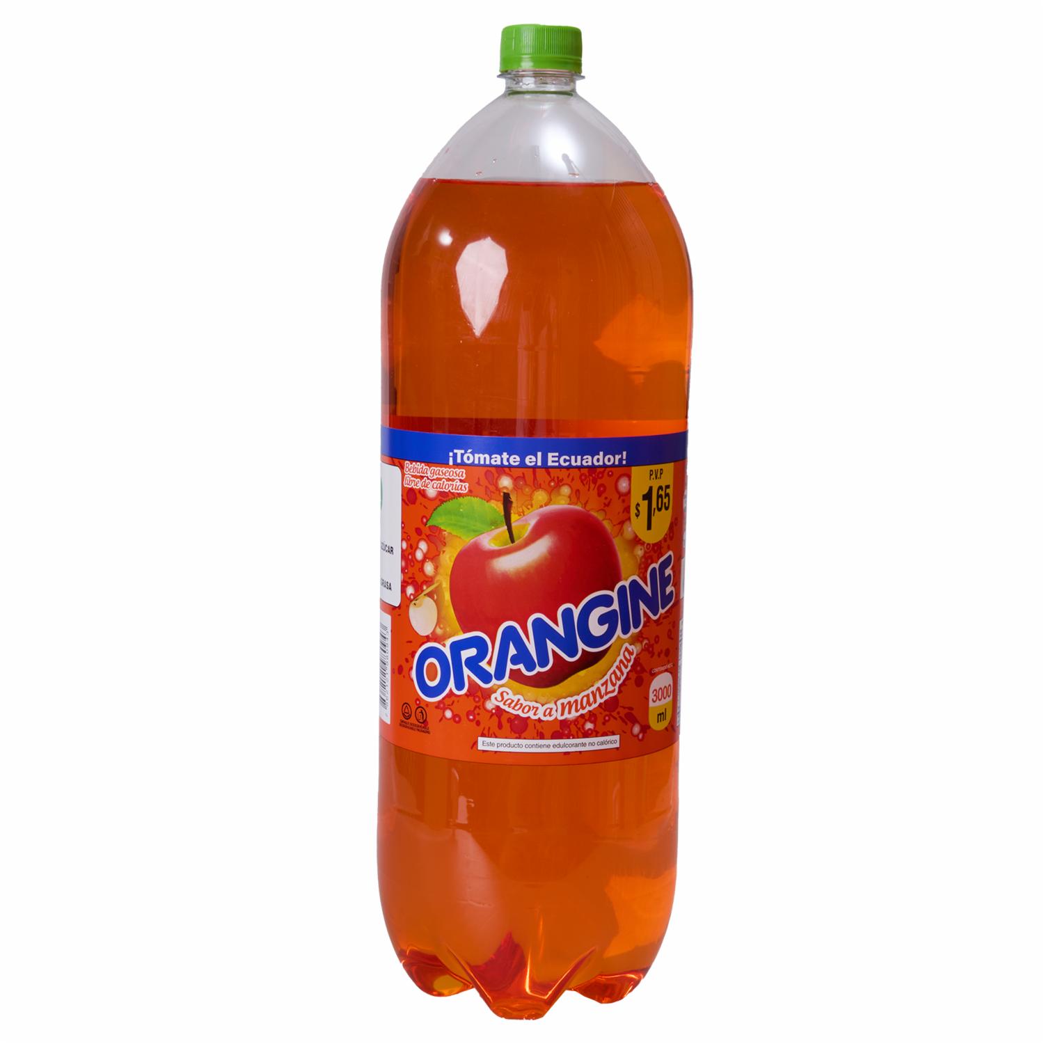 Bebida Gaseosa Sabor A Manzana ORANGINE 3000 Ml
