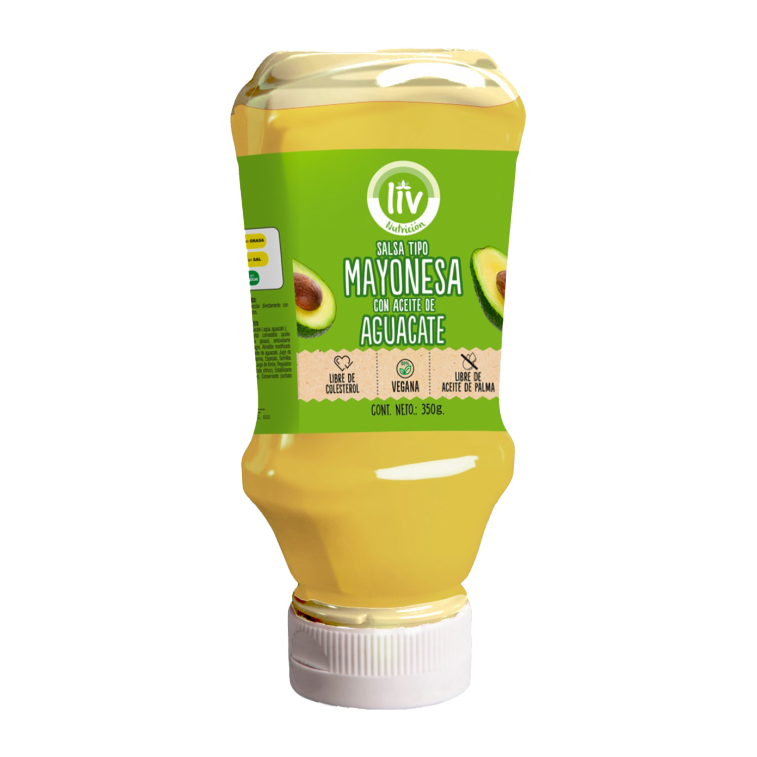 Mayonesa Vegana Con Aceite De Aguacate LIV 350 G