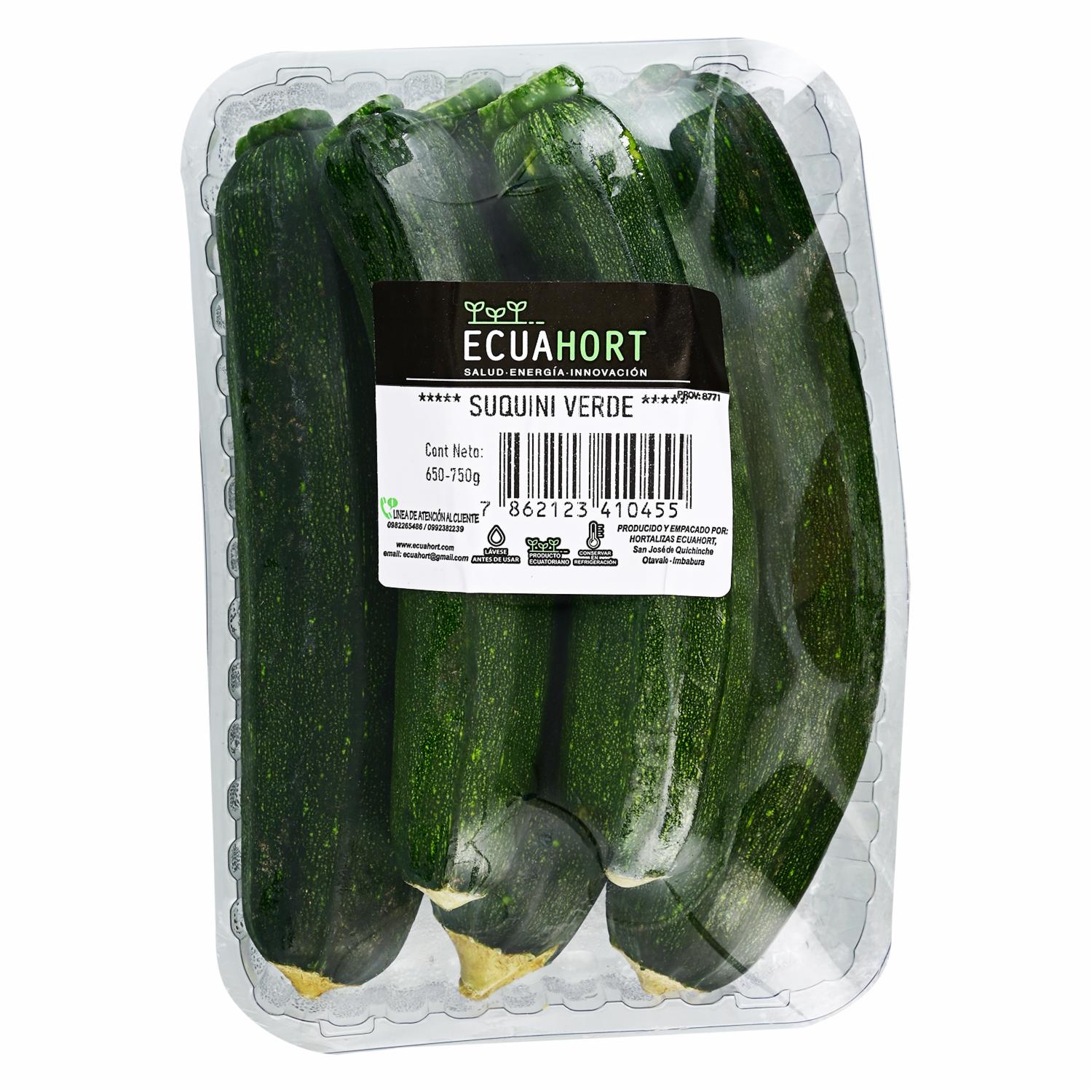 Suquini Verde Fresco ECUAHORT 650-750 G