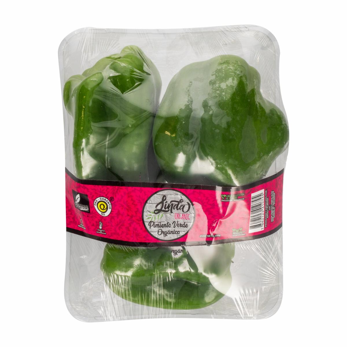 Pimiento Verde Orgánico LINDA ORGANIC 500 G