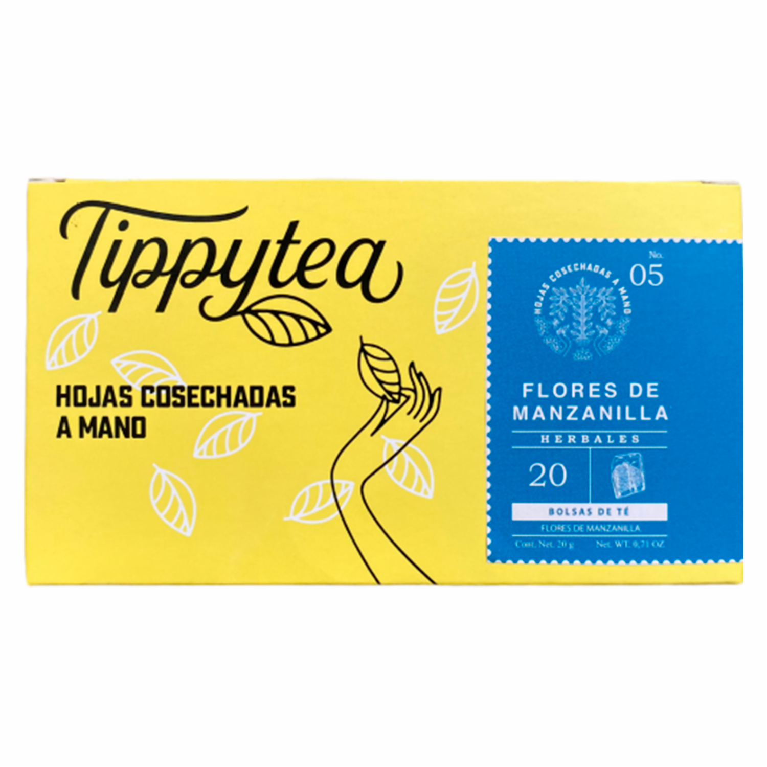 Té Flores De Manzanilla Seleccionadas Y Cosechadas A Mano TIPPYTEA 20 G