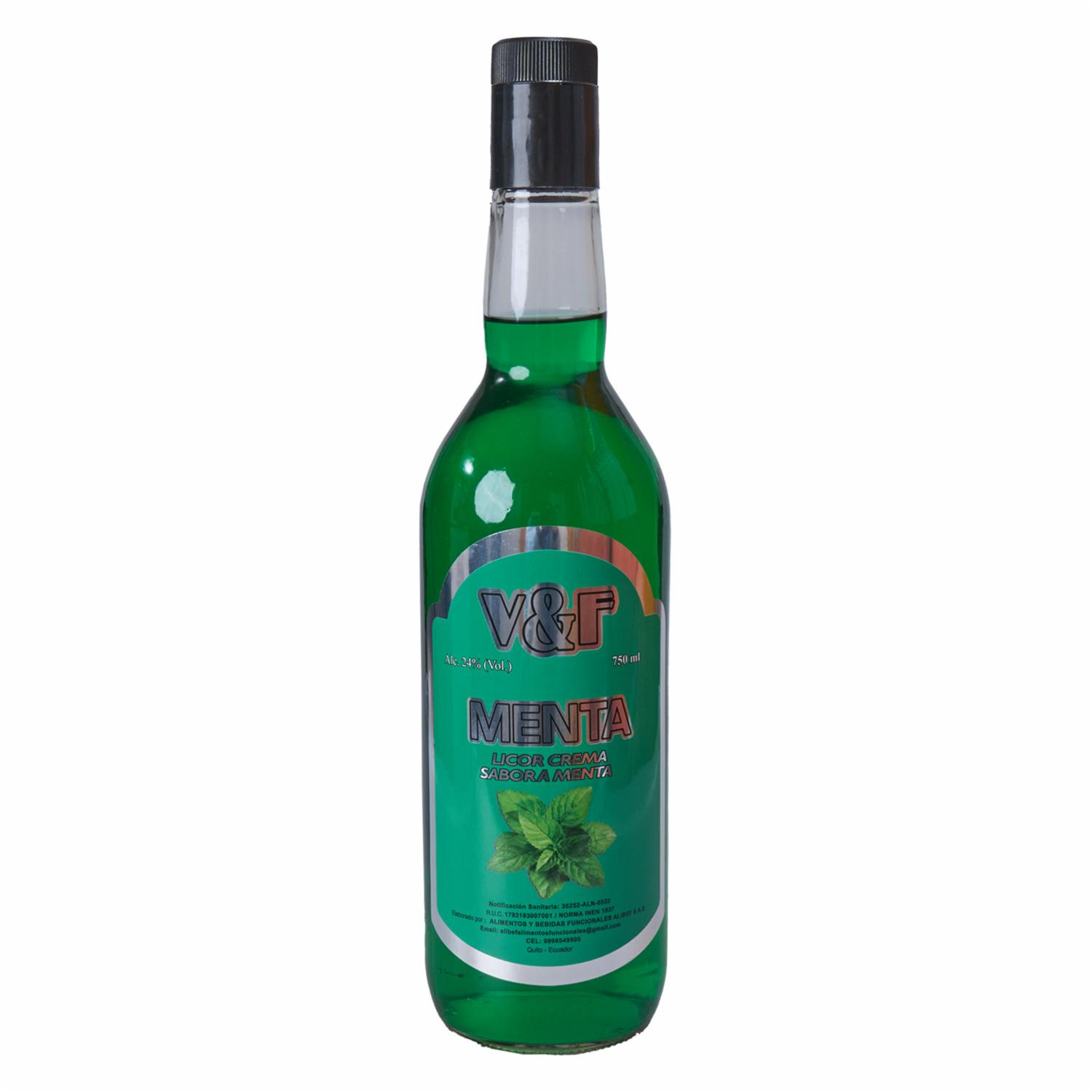 Crema Licor De Menta V&F 750 ML