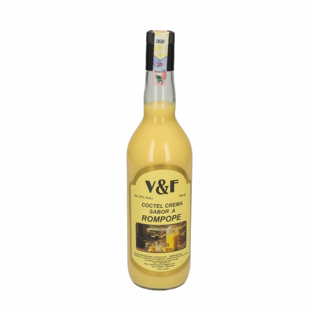 Crema De Coctel Sabor A Rompope V&f 750 Ml