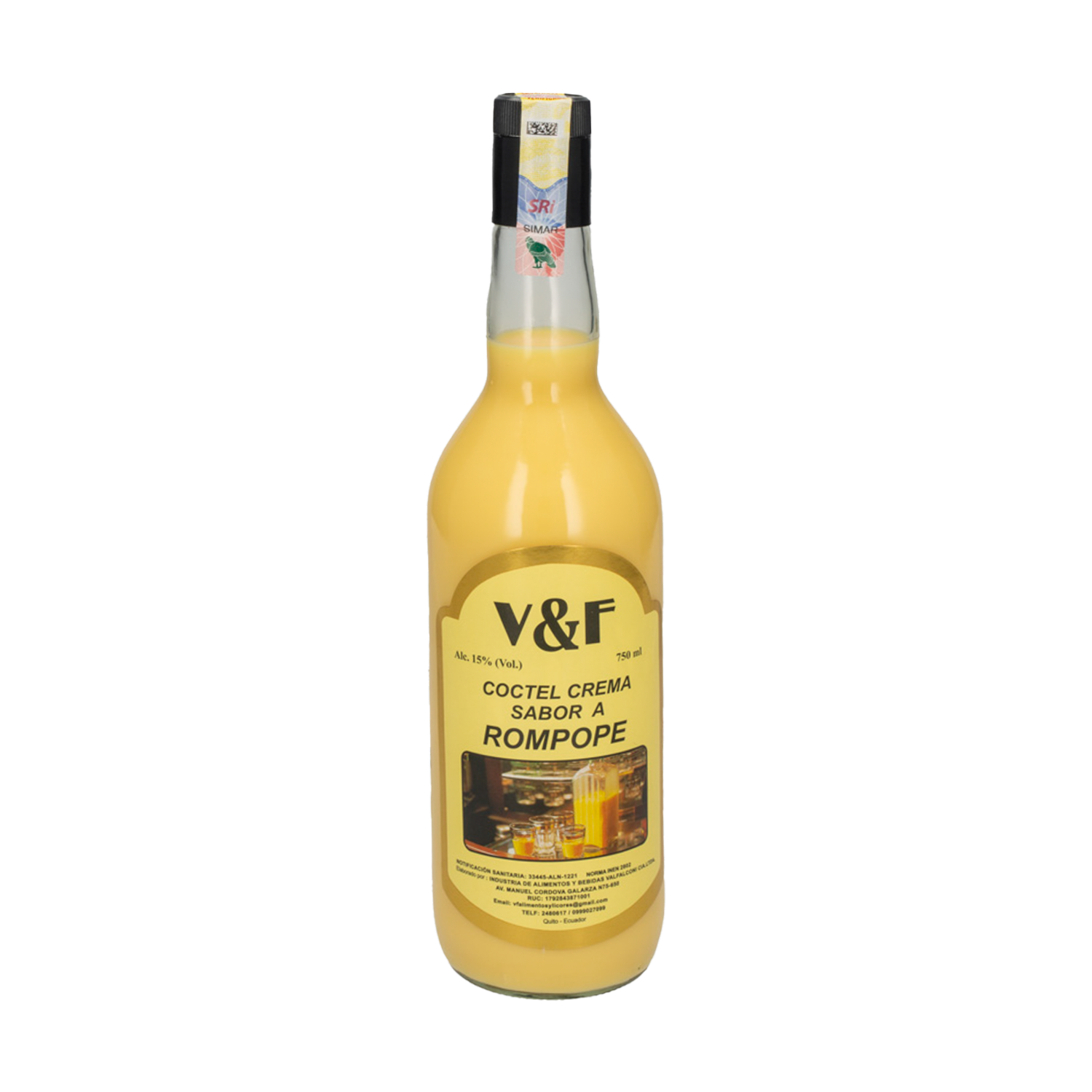 Crema De Coctel Sabor A Rompope V&f 750 Ml