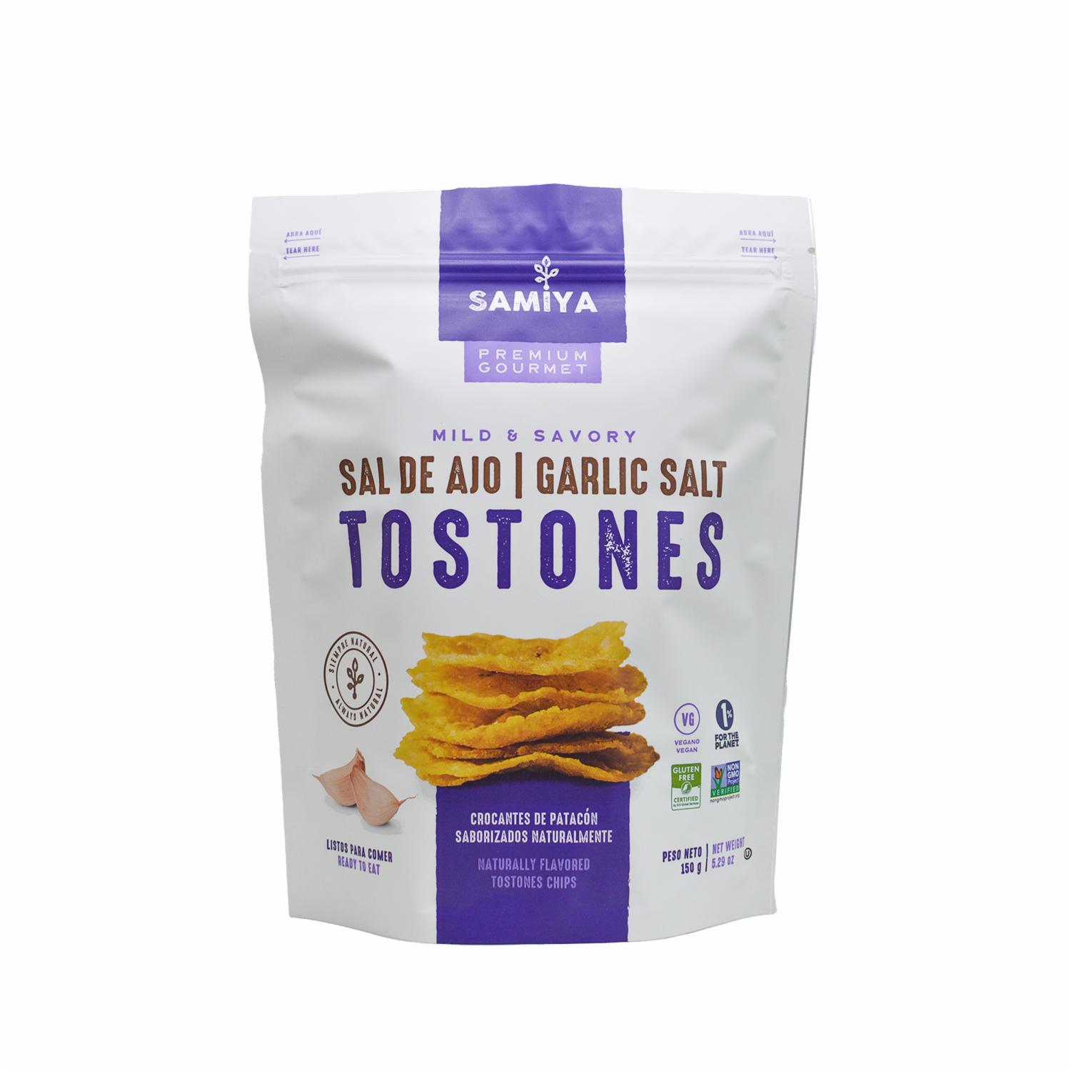 Tostones Saborizados Con Sal De Ajo SAMIYA 150 G