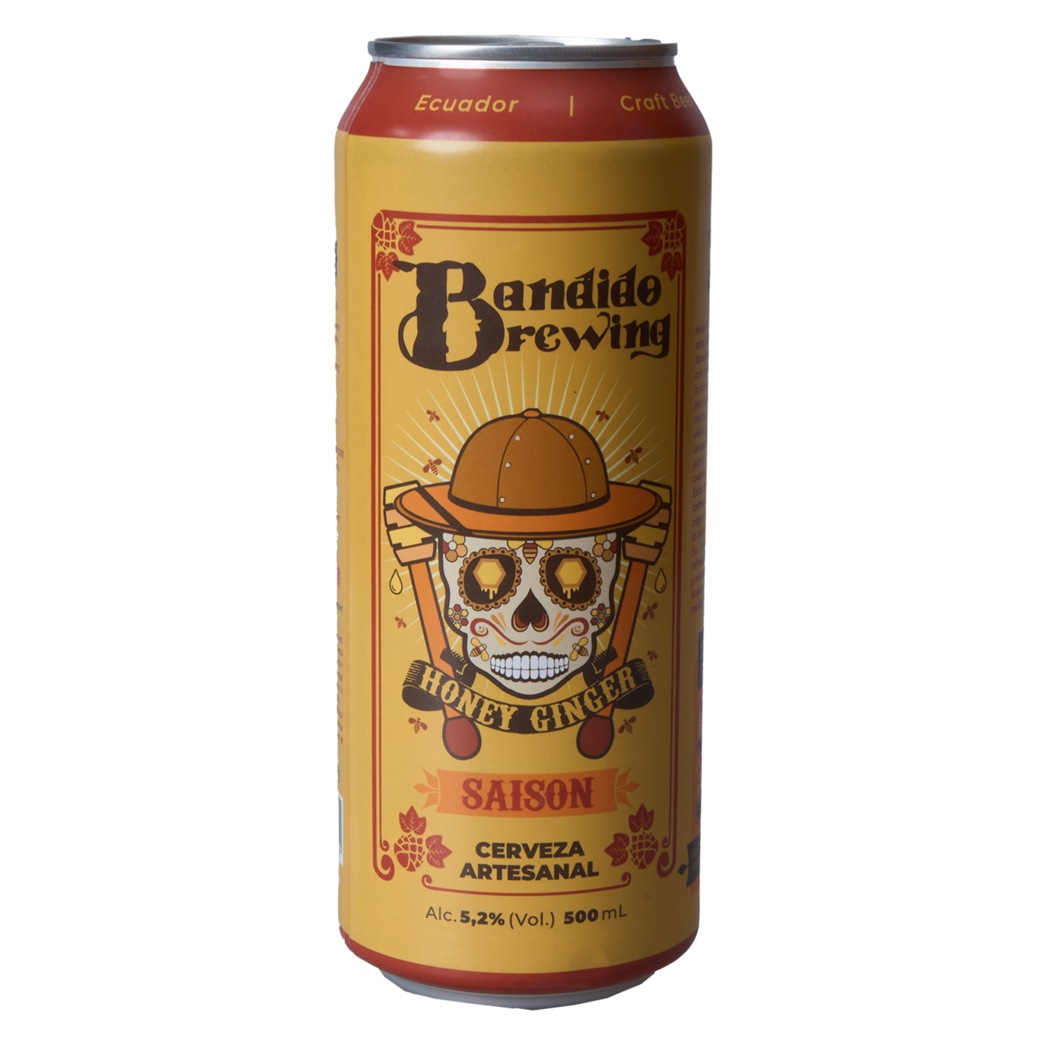 Cerveza Honey Ginger Saison BANDIDO 500 ml