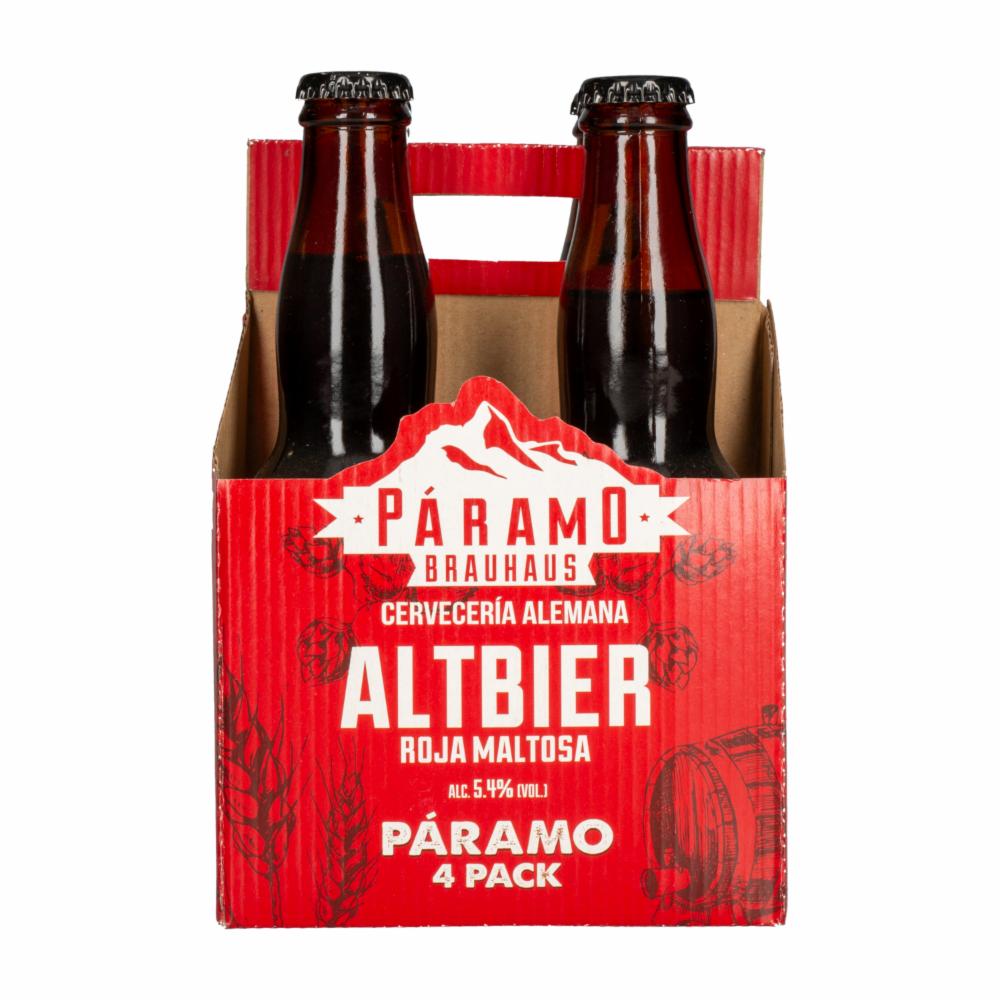Cerveza Roja Altbier Paramo Brauhaus 4×330 Ml