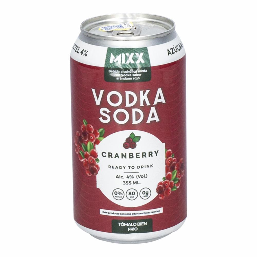 Vodka Soda Cranberry Vodka Soda 355 Ml