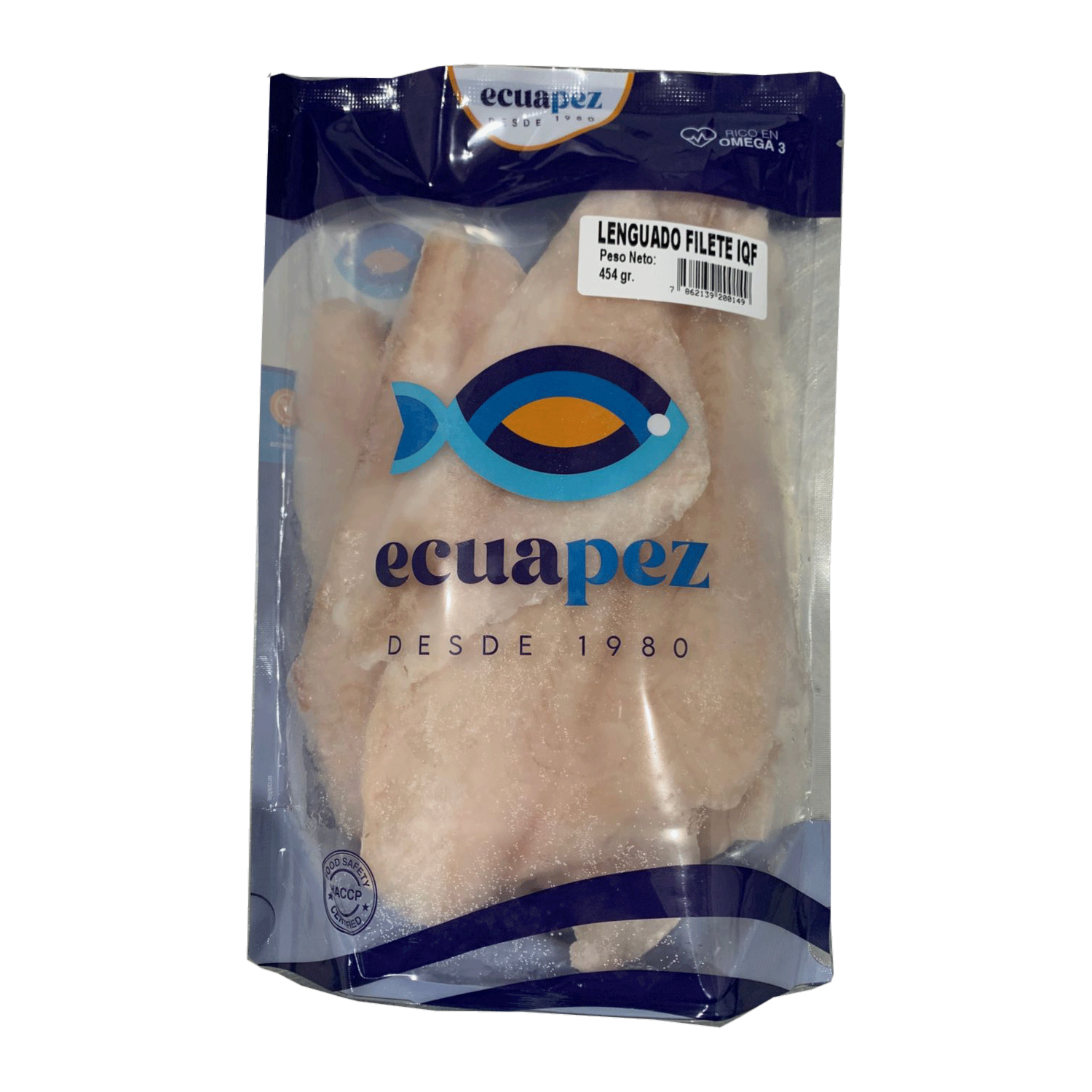 Lenguado Filete Premium IQF ECUAPEZ 454 G