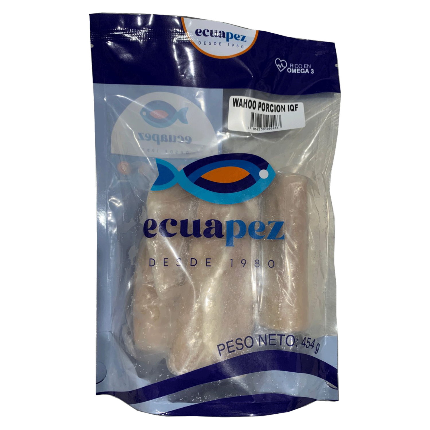 Wahoo Porción IQF ECUAPEZ 454 G