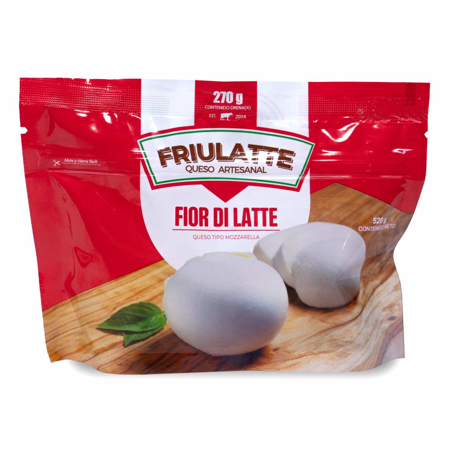 Queso Fior Di Latte Tipo Mozzarella FRIULATTE 270 G