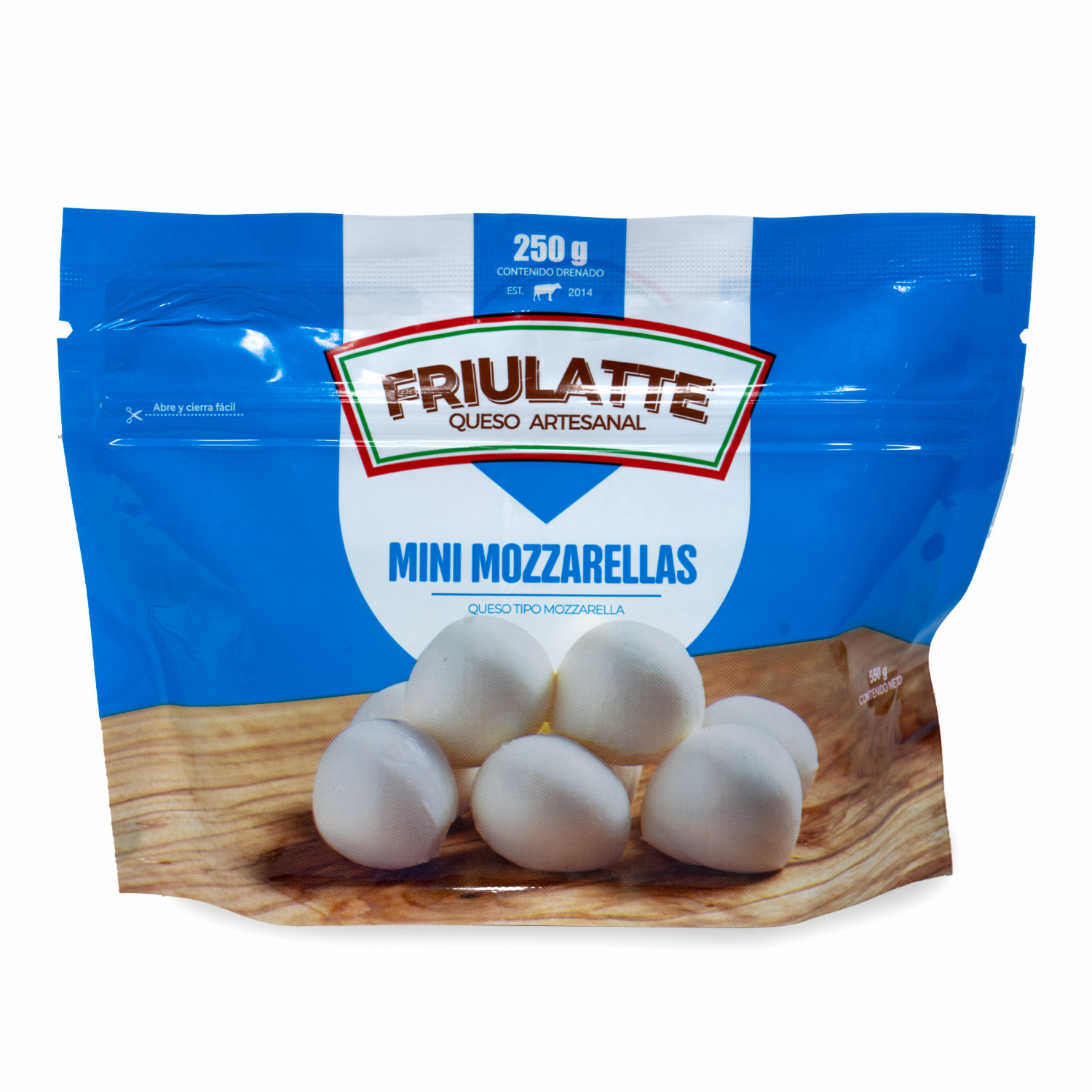 Mini Queso Mozzarella Artesanal FRIULATTE 250 G