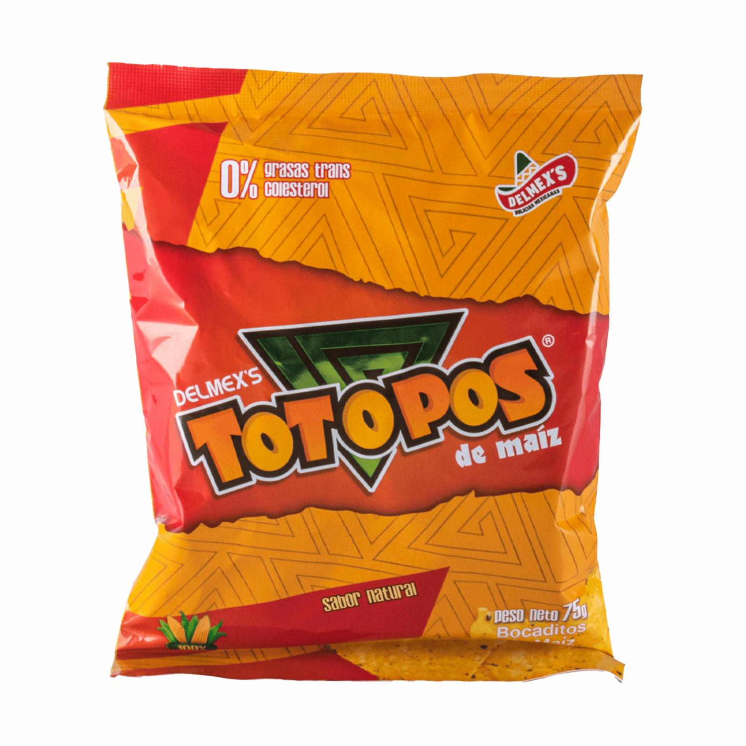 Bocaditos De Maíz Sabor Natural TOTOPOS 75 G