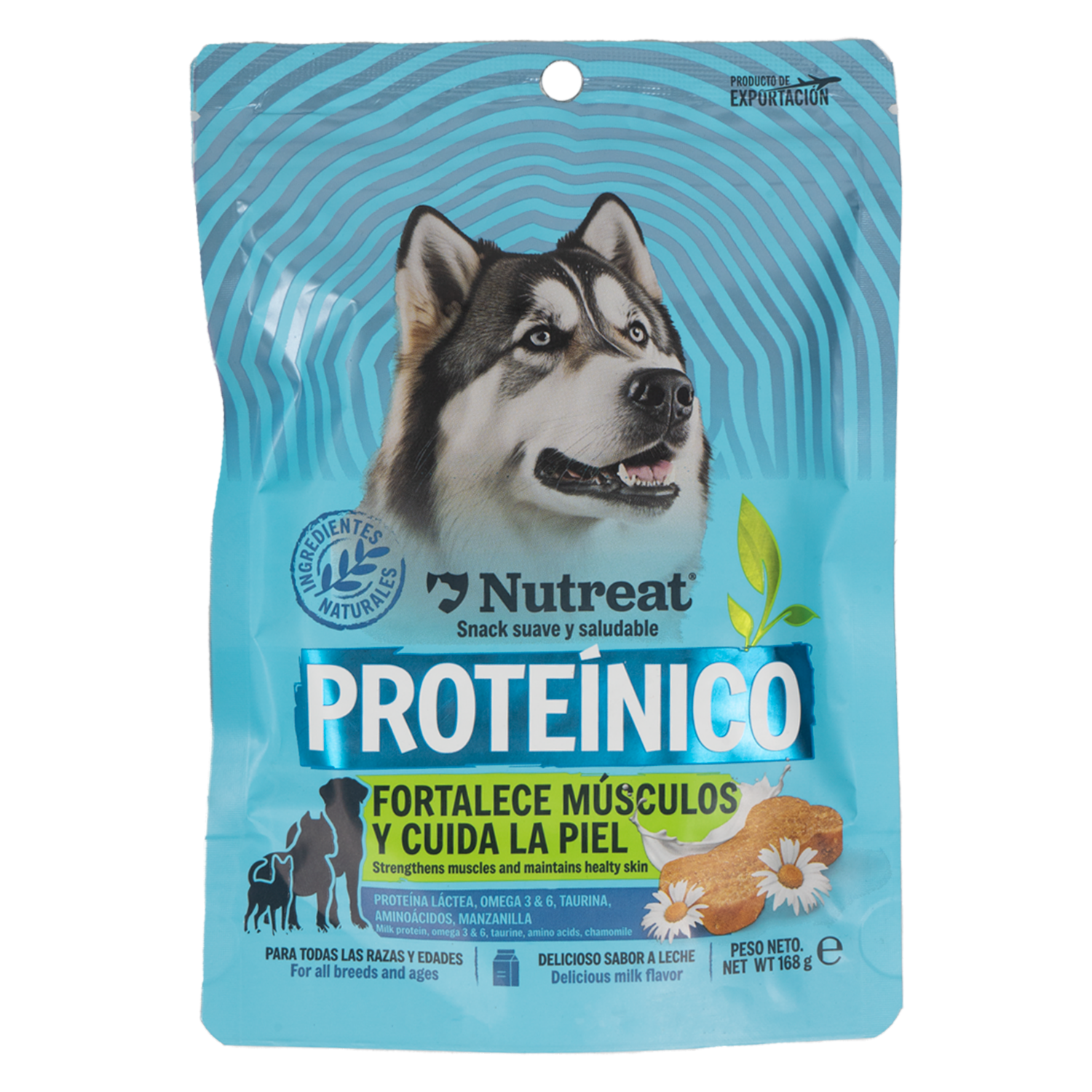 Snack Para Perros Proteínico Para Canes Y Gatos NUTREAT 168 G