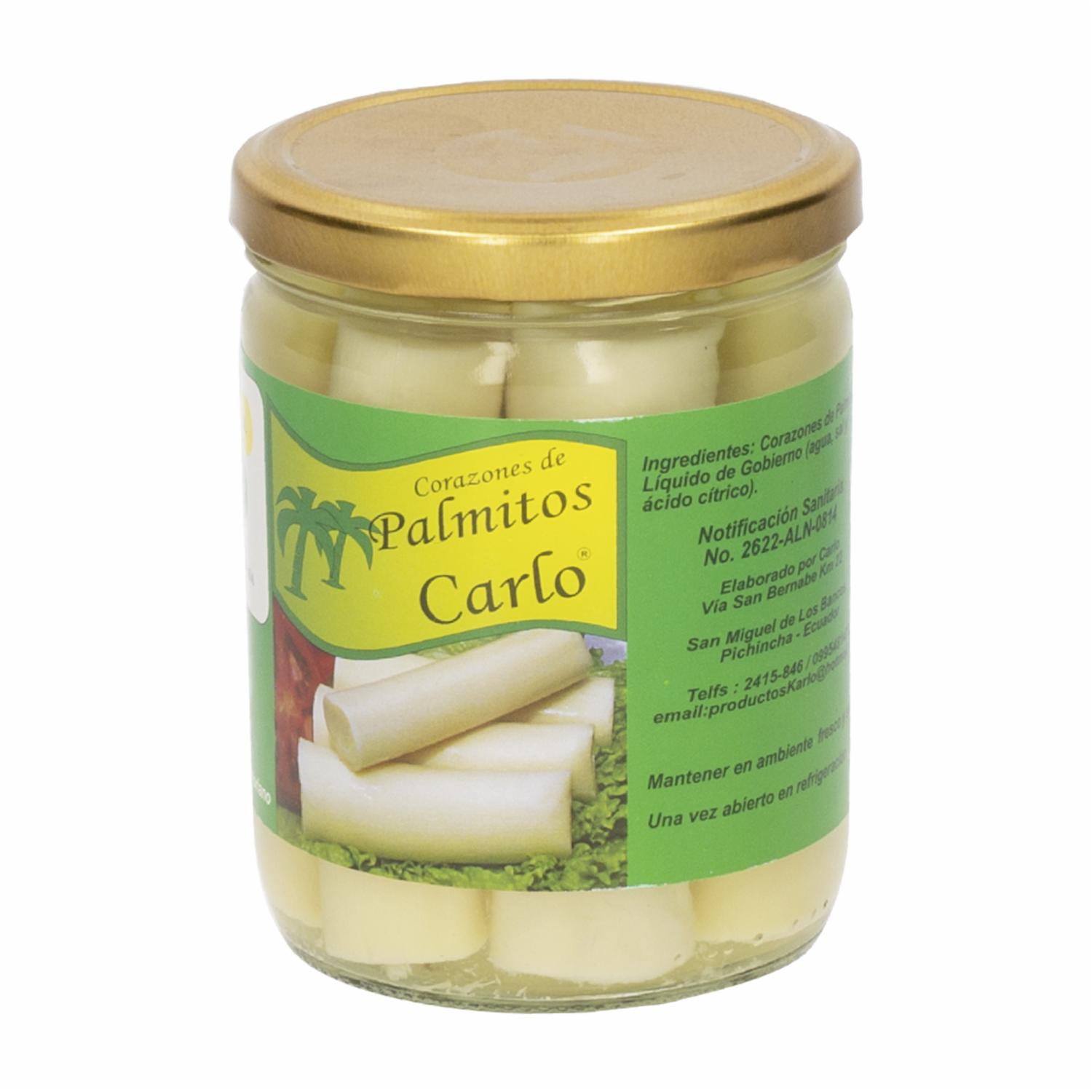 Corazones De Palmito En Conserva CARLO Frasco 400 G