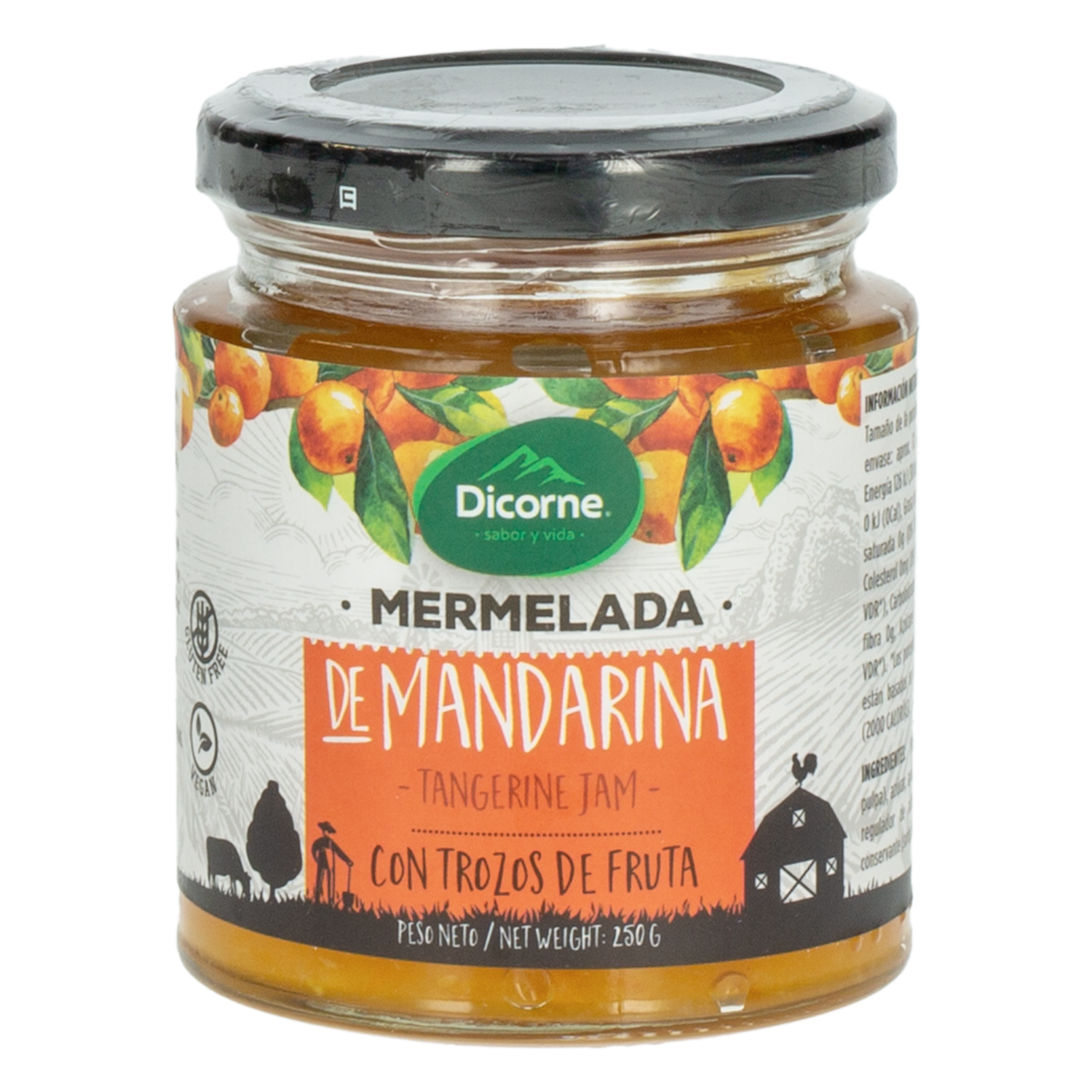 Mermelada De Mandarina En Conserva DICORNE 250 G