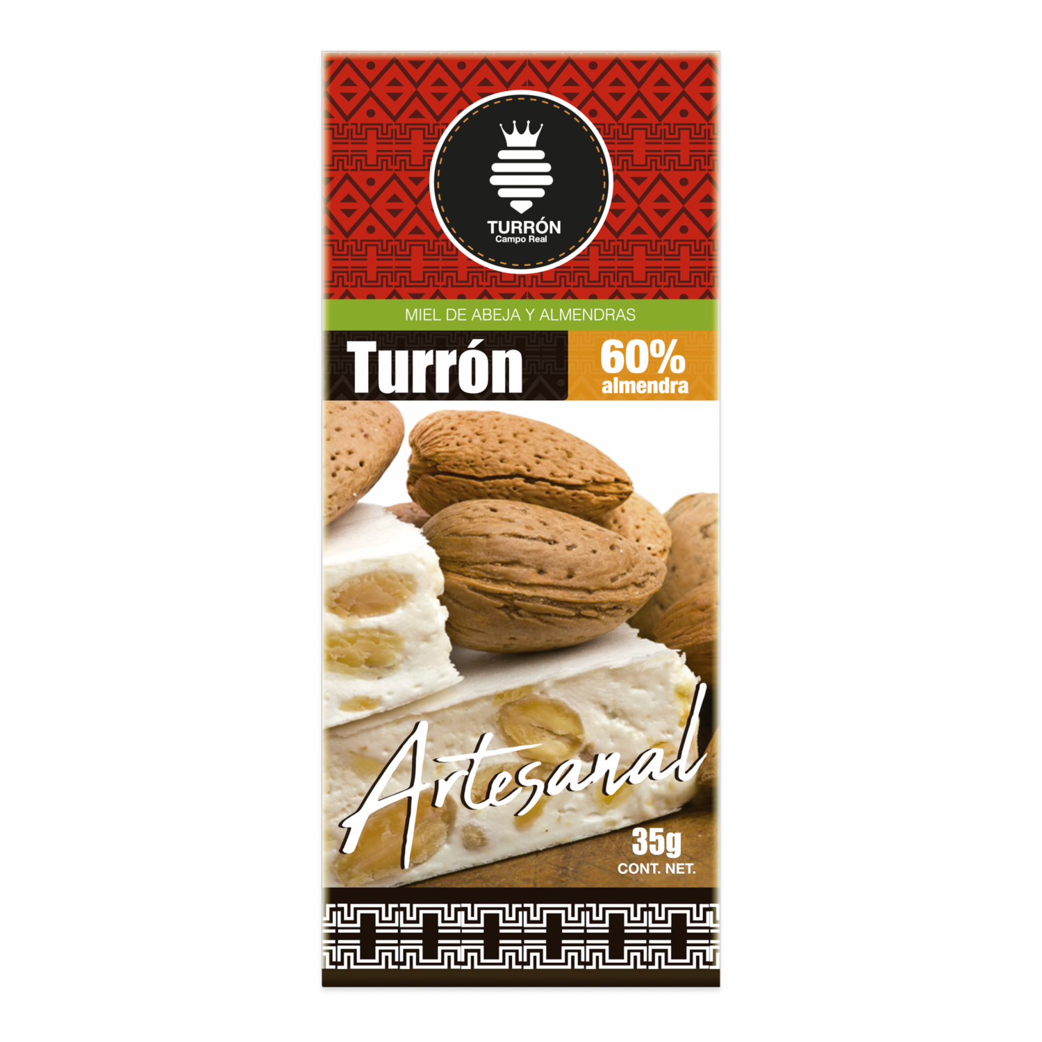 Turrón Almendras CAMPO REAL 35 G