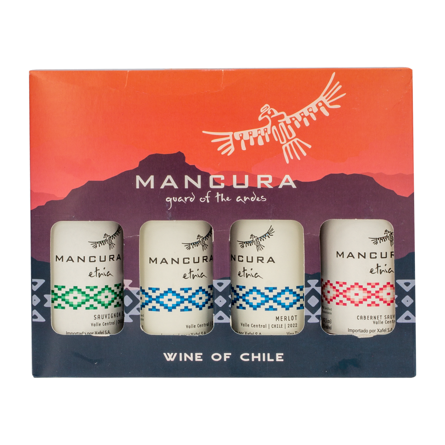 Vino Tinto Etnia Mix MANCURA Pack 4 x 187 Ml