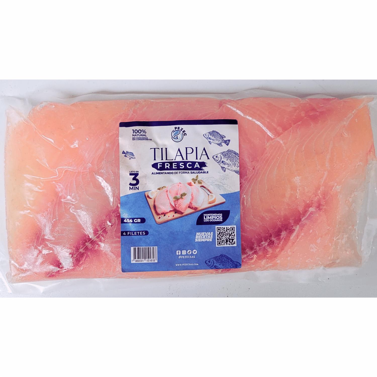 Filetes De Tilapia Fresca 100 % Natural Sin Hormonas Ni Conservantes PEZEC 454 G