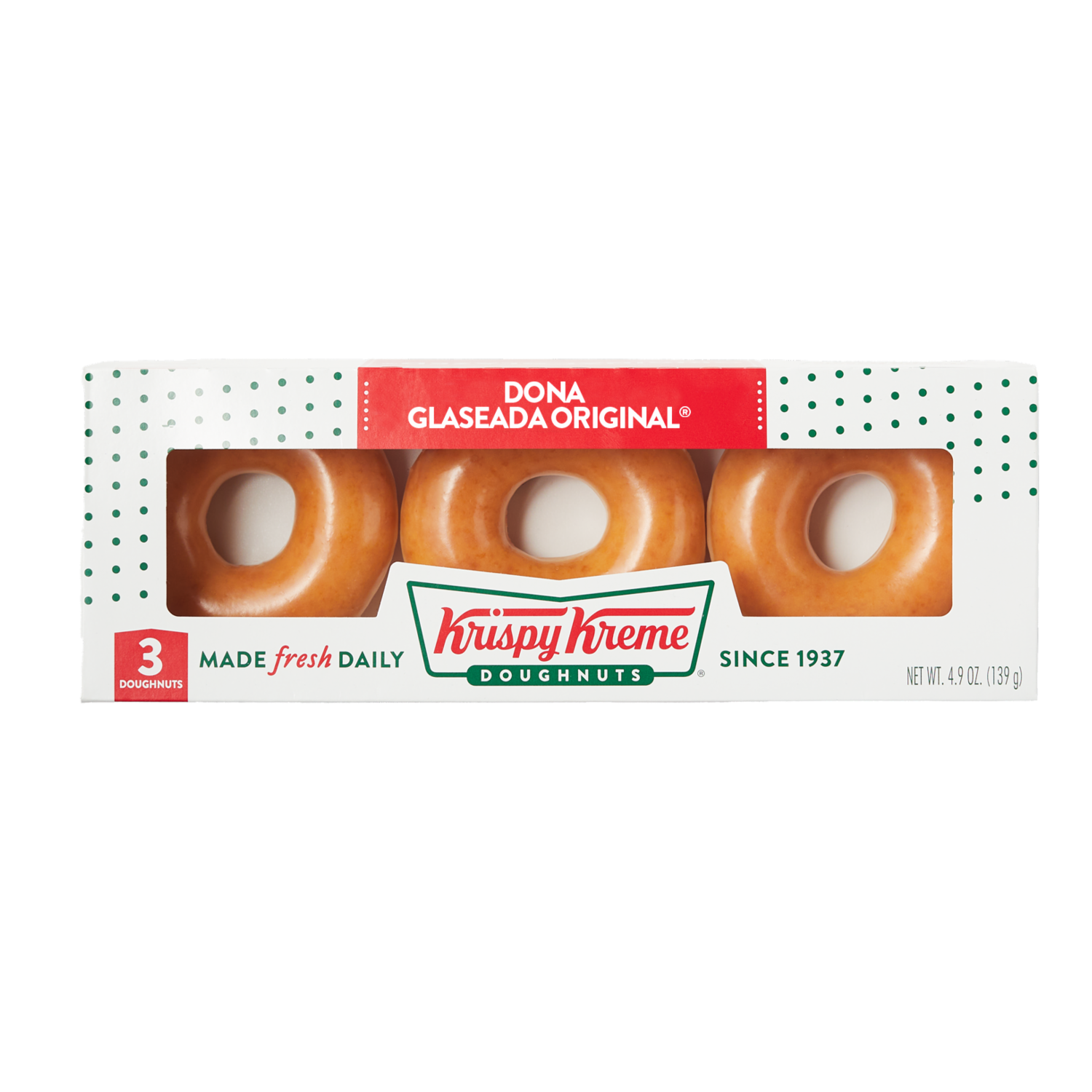 Donas Glaseada KRISPY KREME Pack X 3 Uds