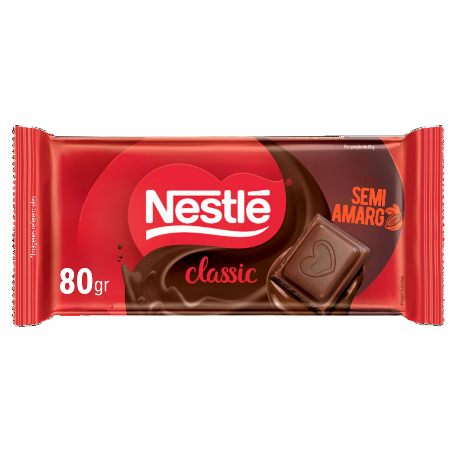 Chocolate En Tableta Semi Amargo NESTLÉ CLASSIC 80 G