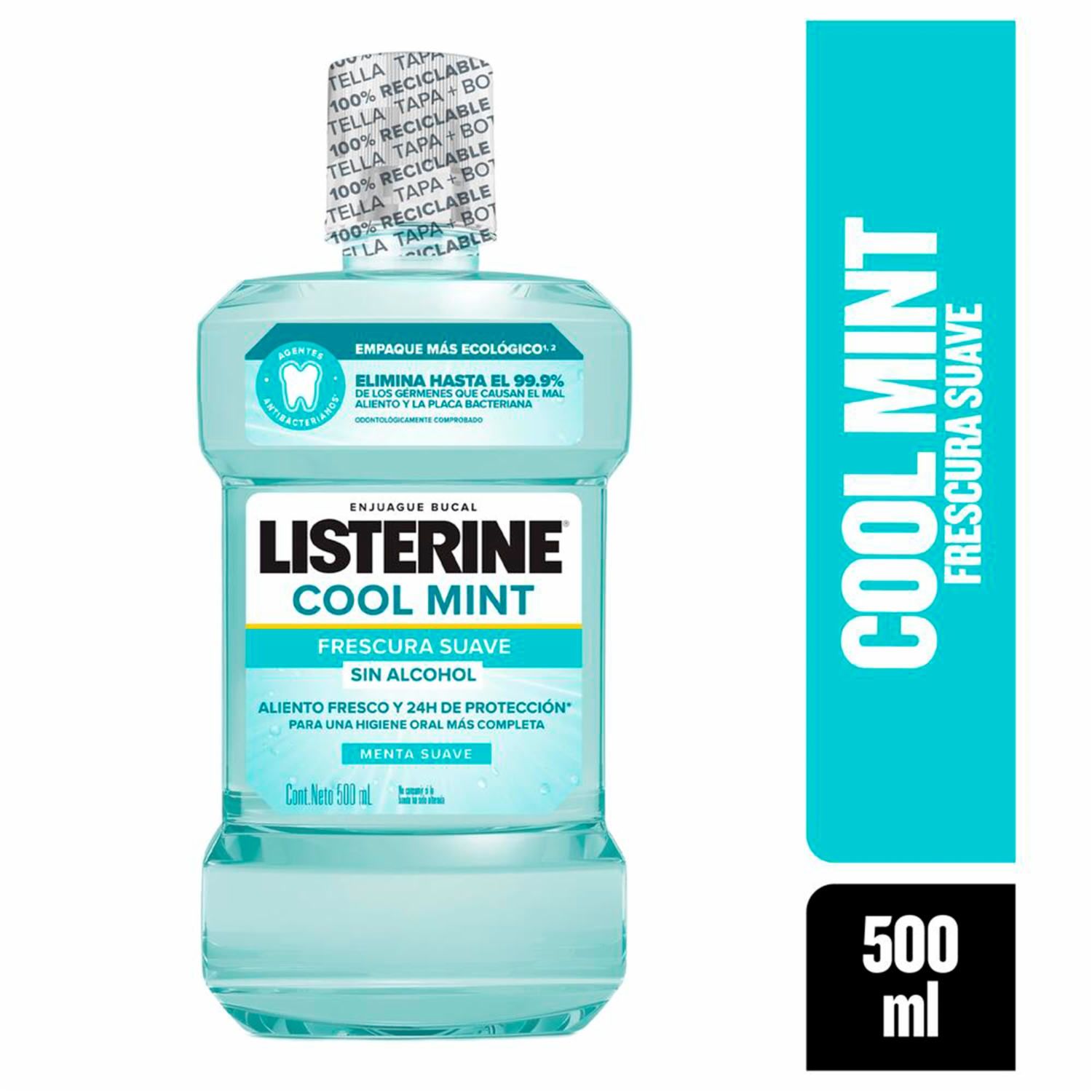 Enjuague  Bucal Cool Mint Zero LISTERINE 500 Ml