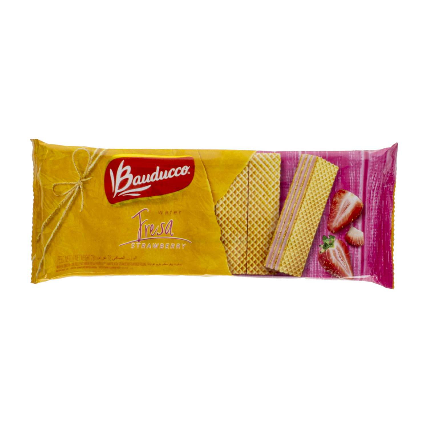 Galletas Dulces Wafer Rellena De Fresa BAUDUCCO 78 G