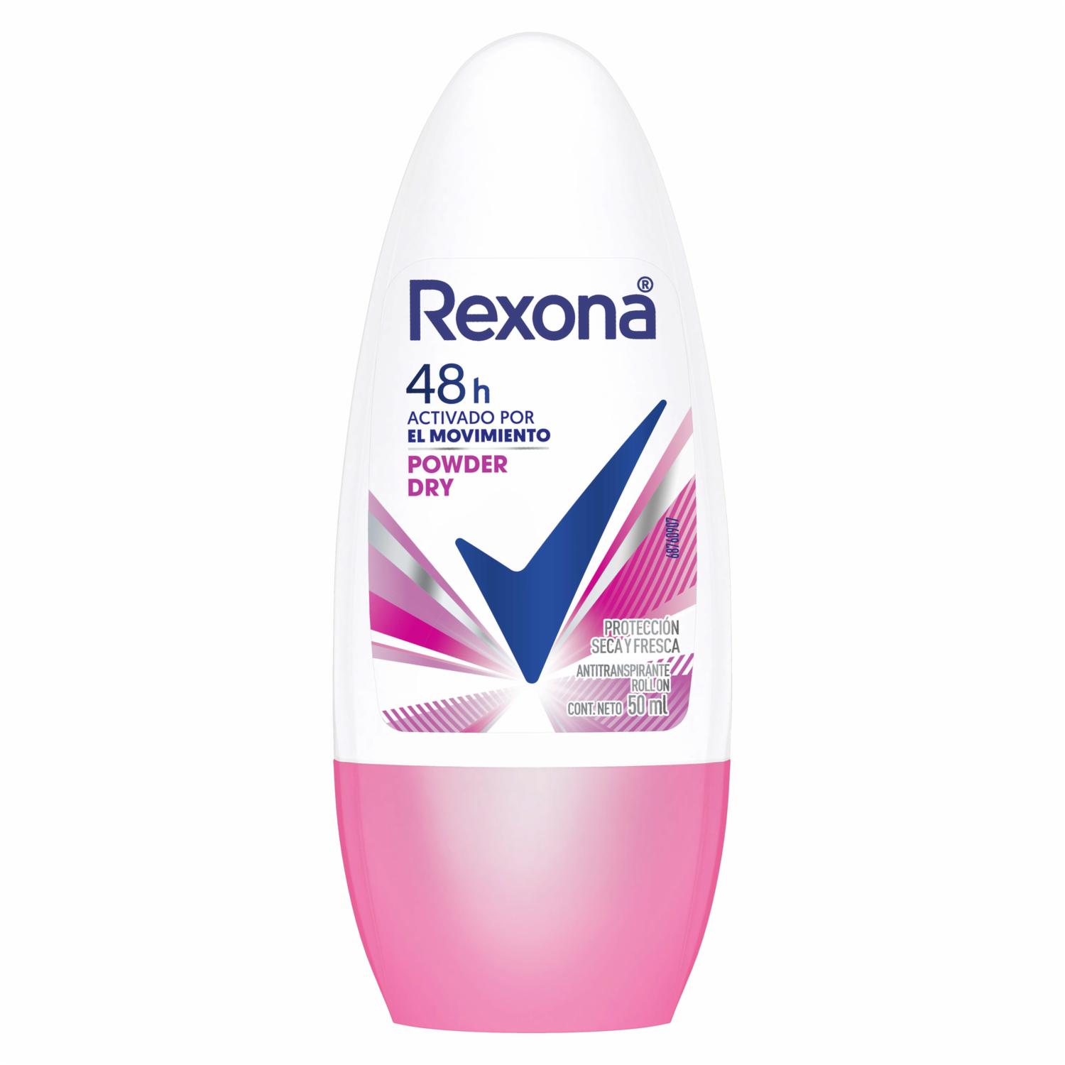 Desodorante En Roll On Powder Sens REXONA 50 Ml