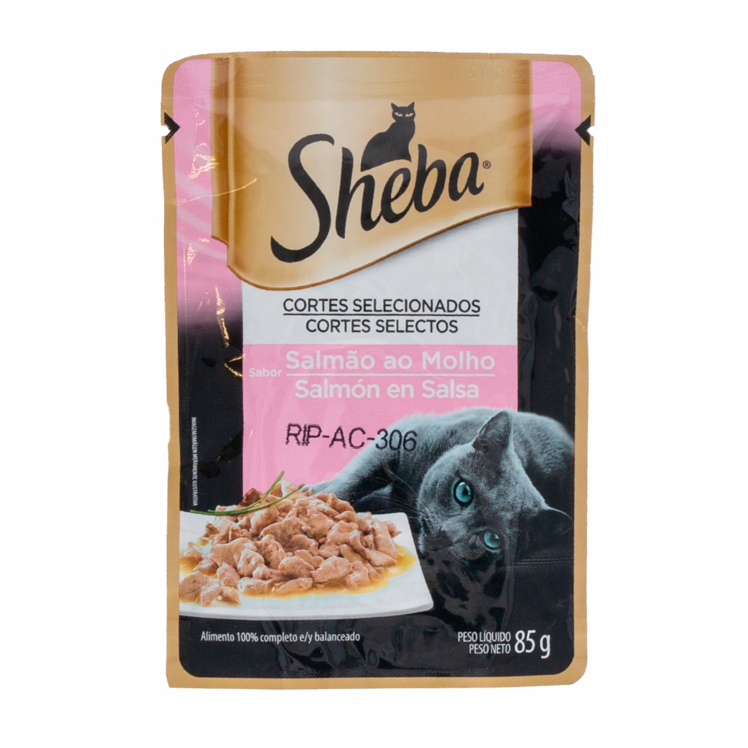 Alimento Húmedo Para Gatos Filete De Salmon En Salsa SHEBA 85 G