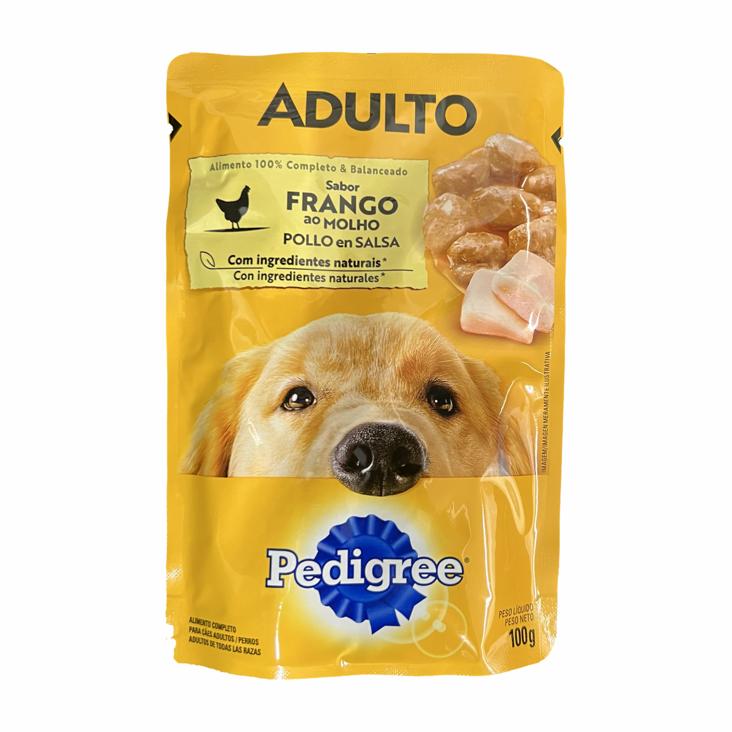 Alimento Húmedo Para Perros Adultos Sabor A Pollo En Sobre PEDIGREE 100 G