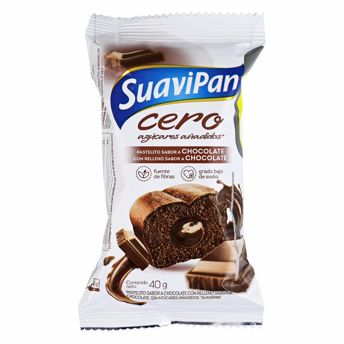 Pastel De Chocolate Sin Azúcar Añadido SUAVIPAN 40 G