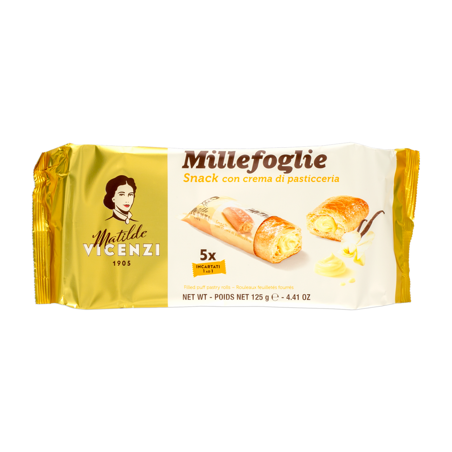 Galleta De Hojaldre Y Crema Pastelera MATILDE VICENZI 125 G