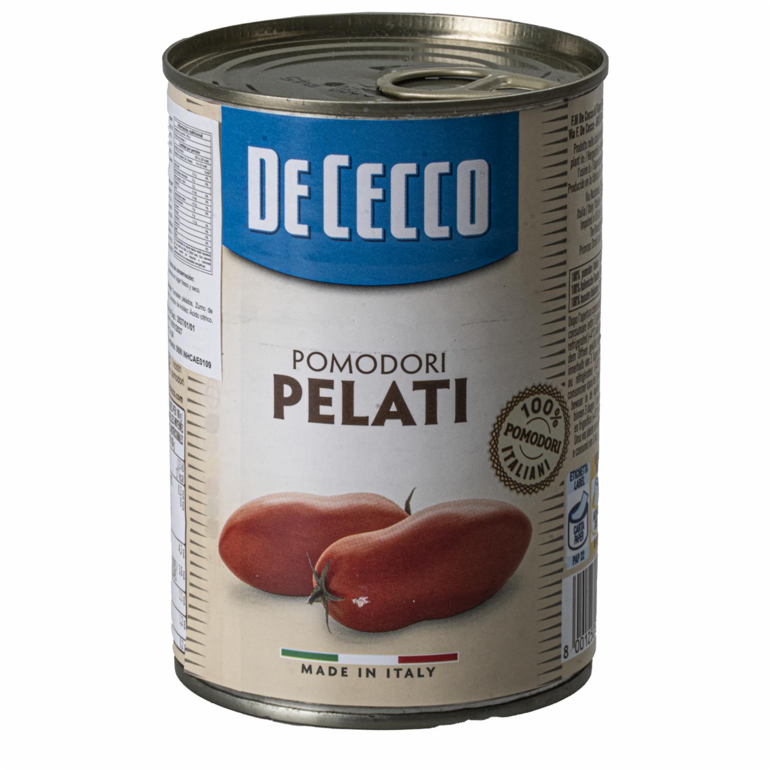 Tomates Pelados Pomodori DE CECCO 400 g