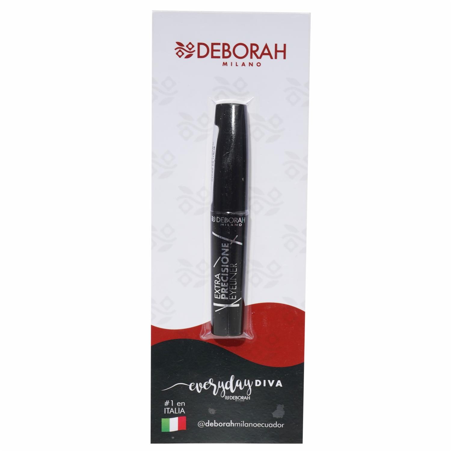 Delineador De Ojos Líquido Extra Precision Color Negro DEBORAH MILANO 5 Ml