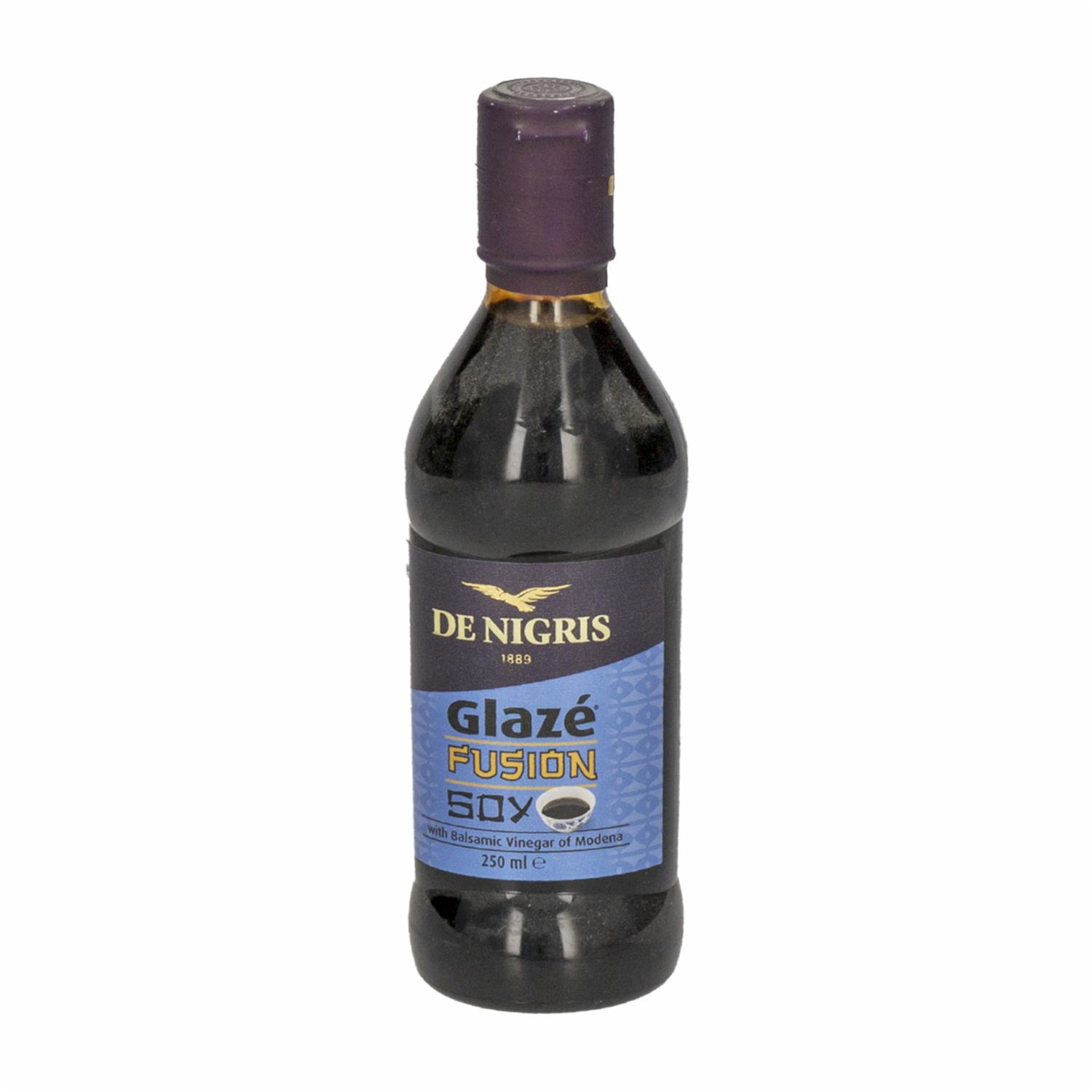 Glassa Fusión Soya Con Vinagre Balsámico DE NIGRIS 250 Ml
