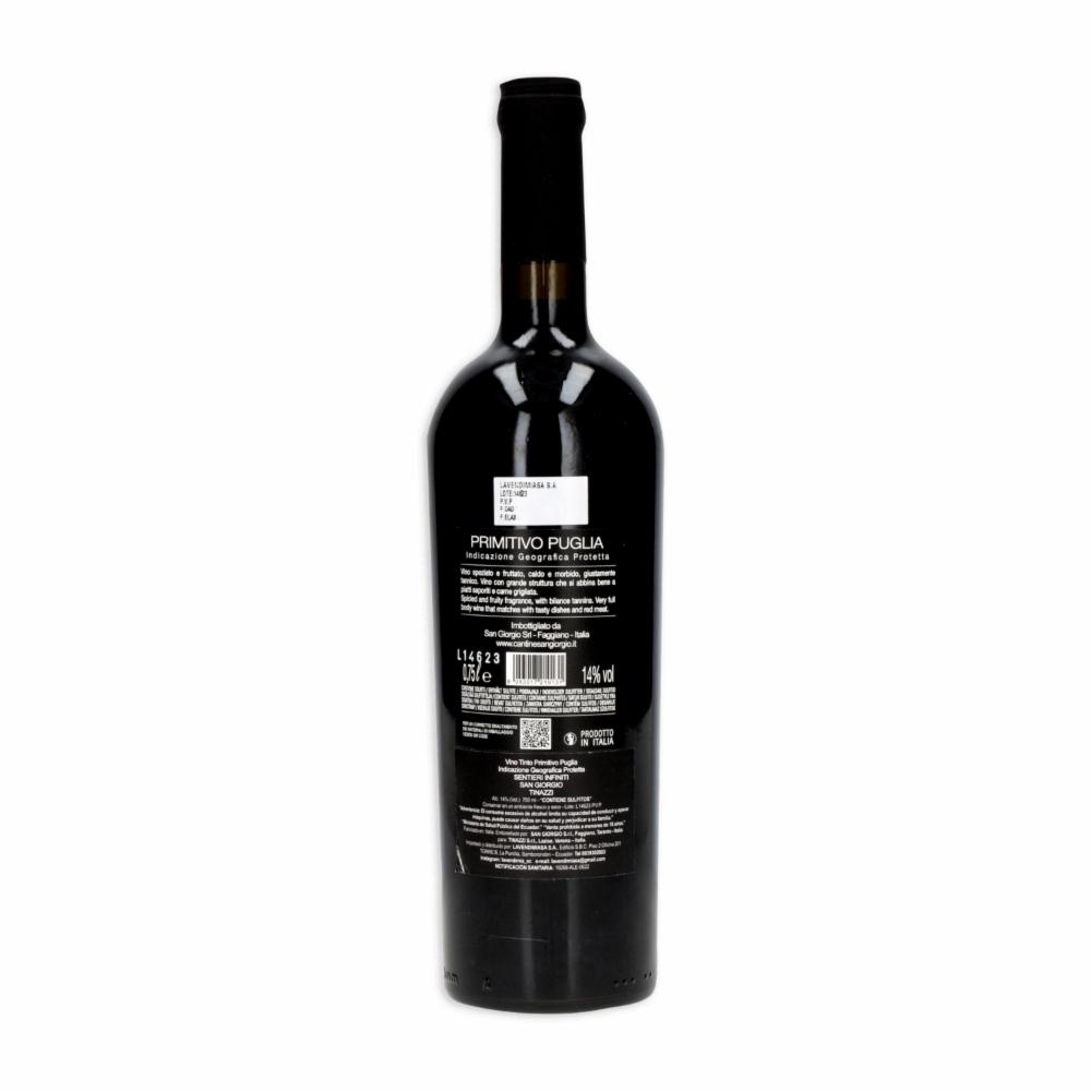 Vino Tinto Primitivo Puglia Tinazzi 750 Ml