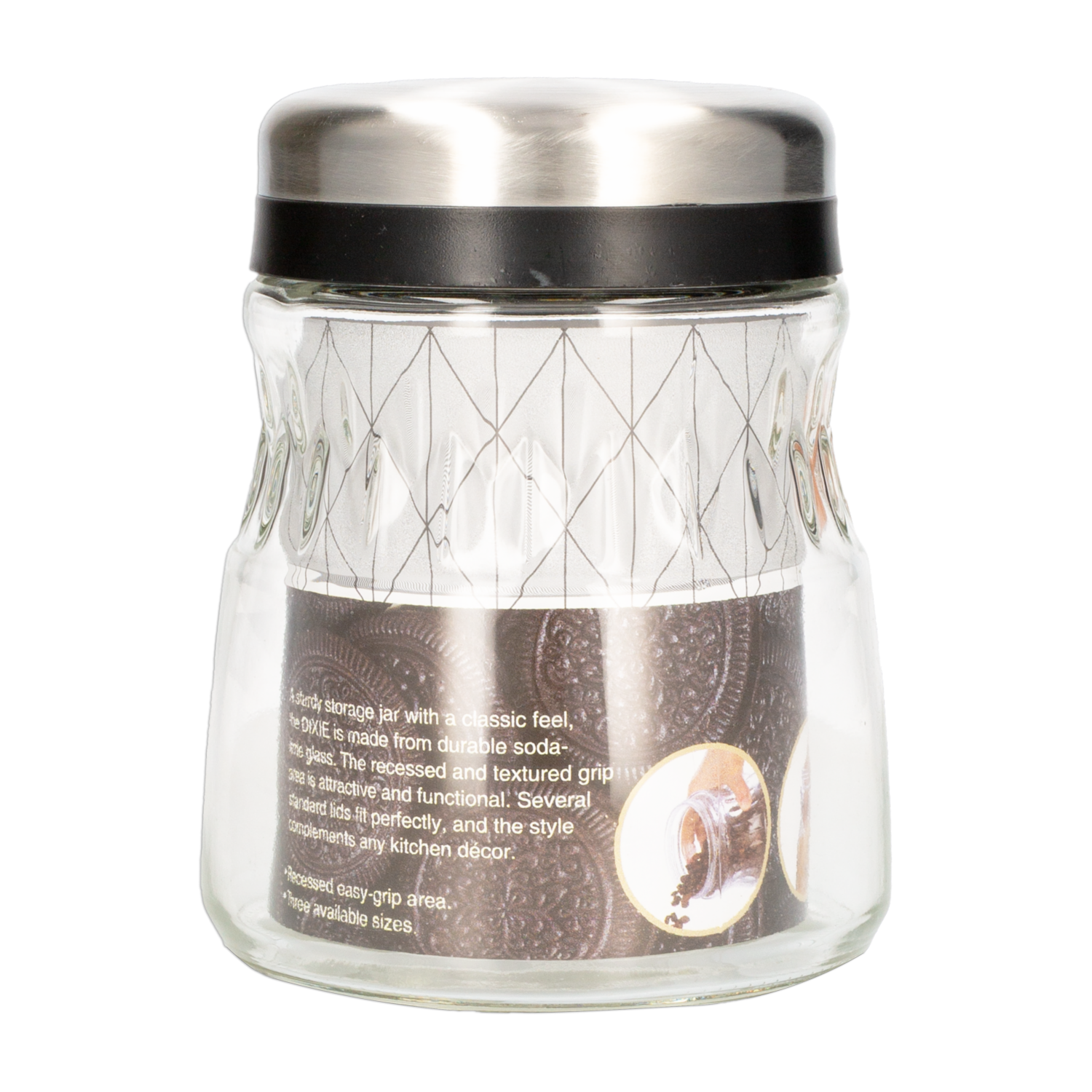 Frasco Redondo Con Tapa SINOGLASS 1000 Ml