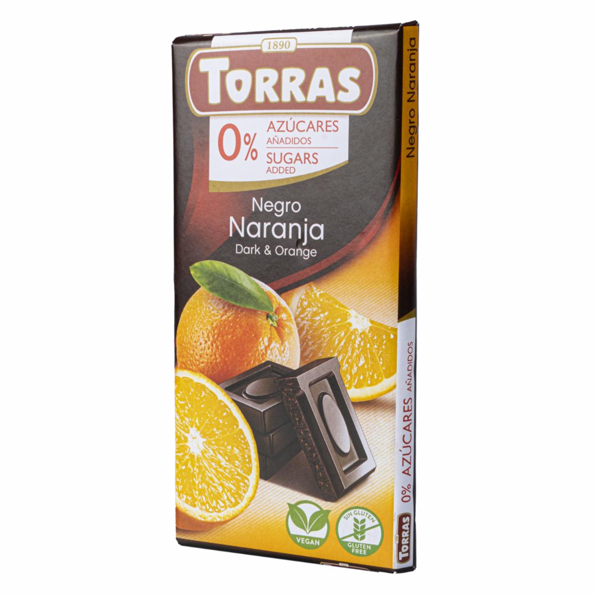 Chocolate Negro Con Naranja TORRAS 75 G