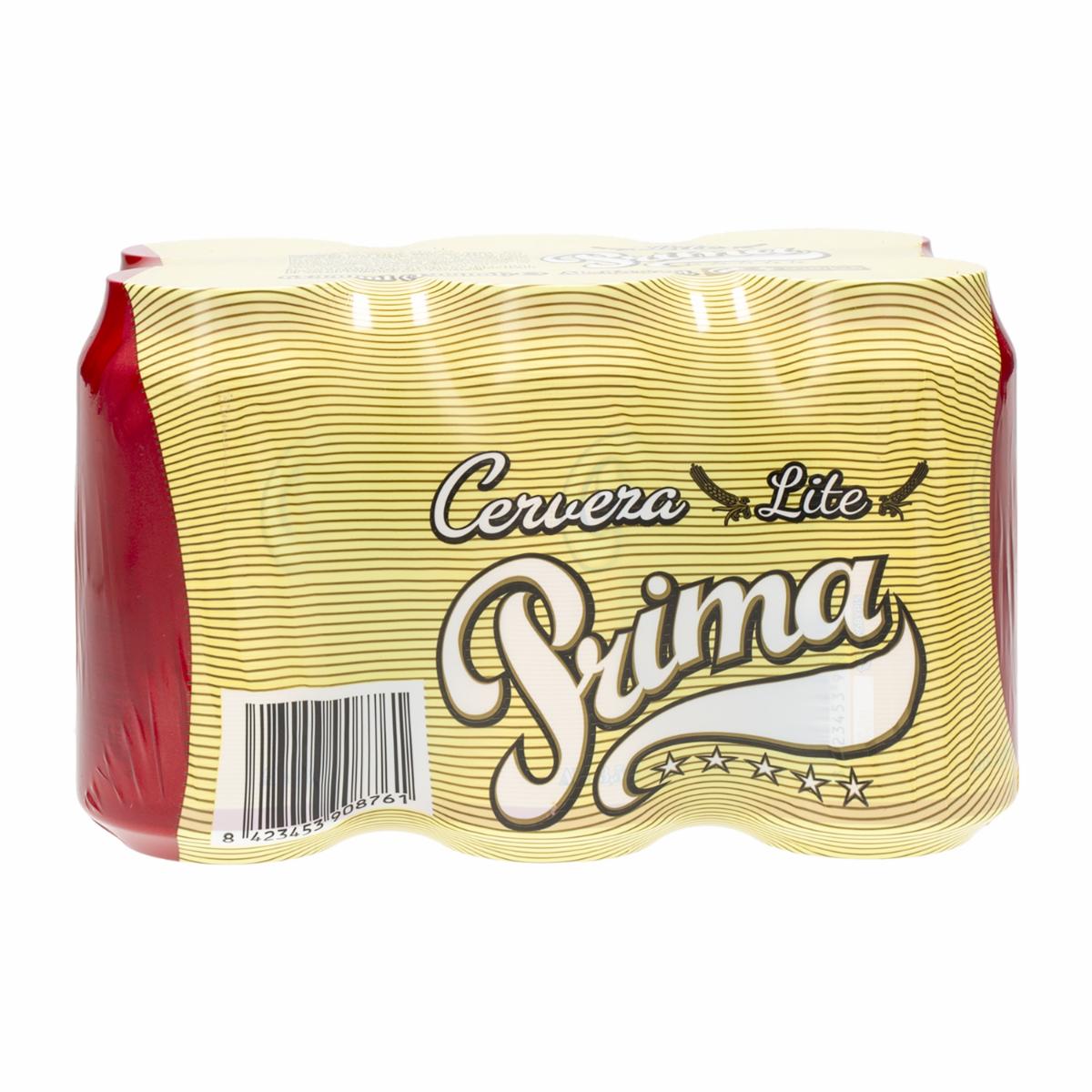 Cerveza Embotellada Lite PRIMA 6 X 330 Ml