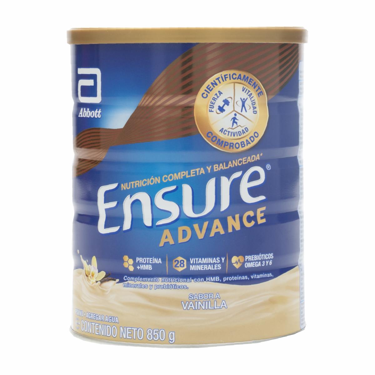 Suplemento Advance Sabor Vainilla ENSURE 850 G