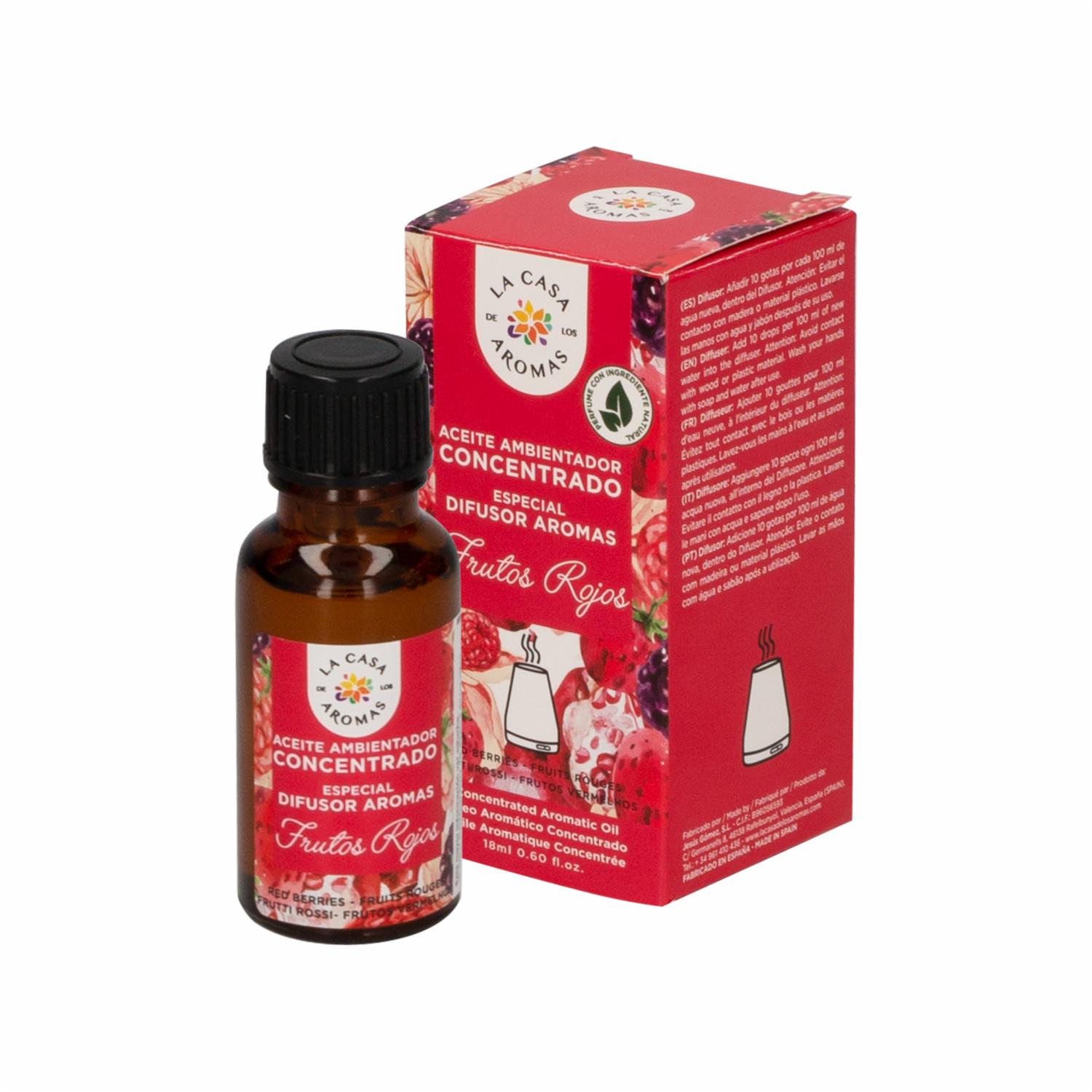 Aceite Aromático De Frutos Rojos LA CASA DE LOS AROMAS 18 Ml