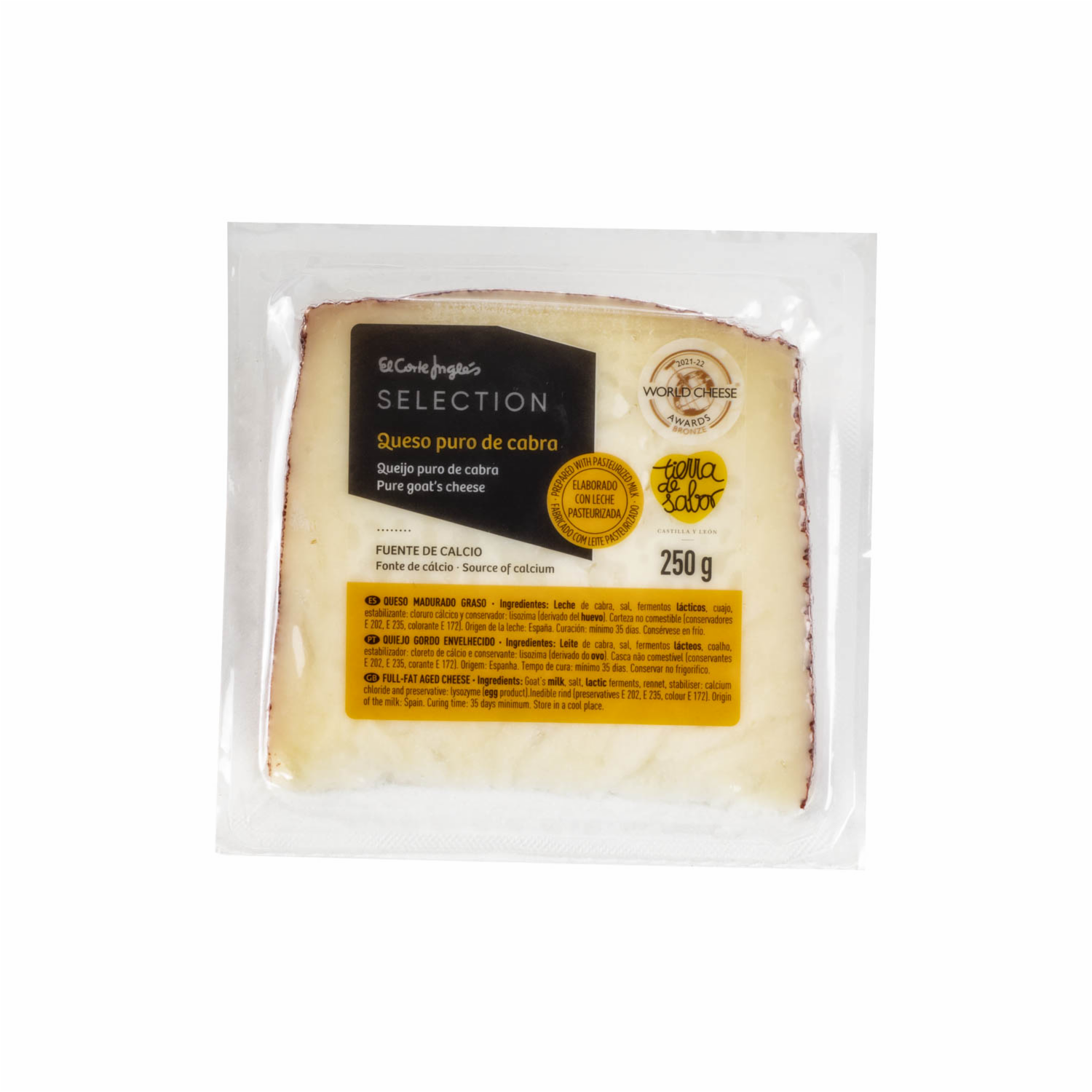 Queso Semicurado Cabra EL CORTE INGLÉS 250 g