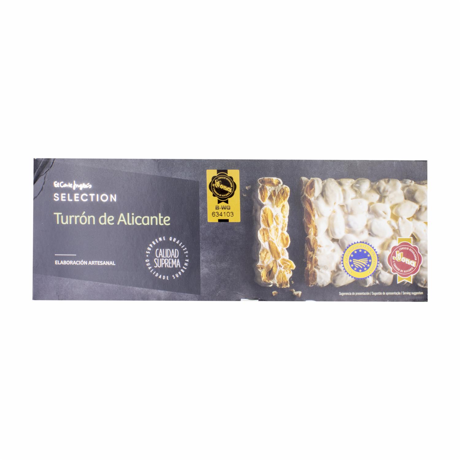 Turrón De Alicante Artesano EL CORTE INGLÉS 300 G