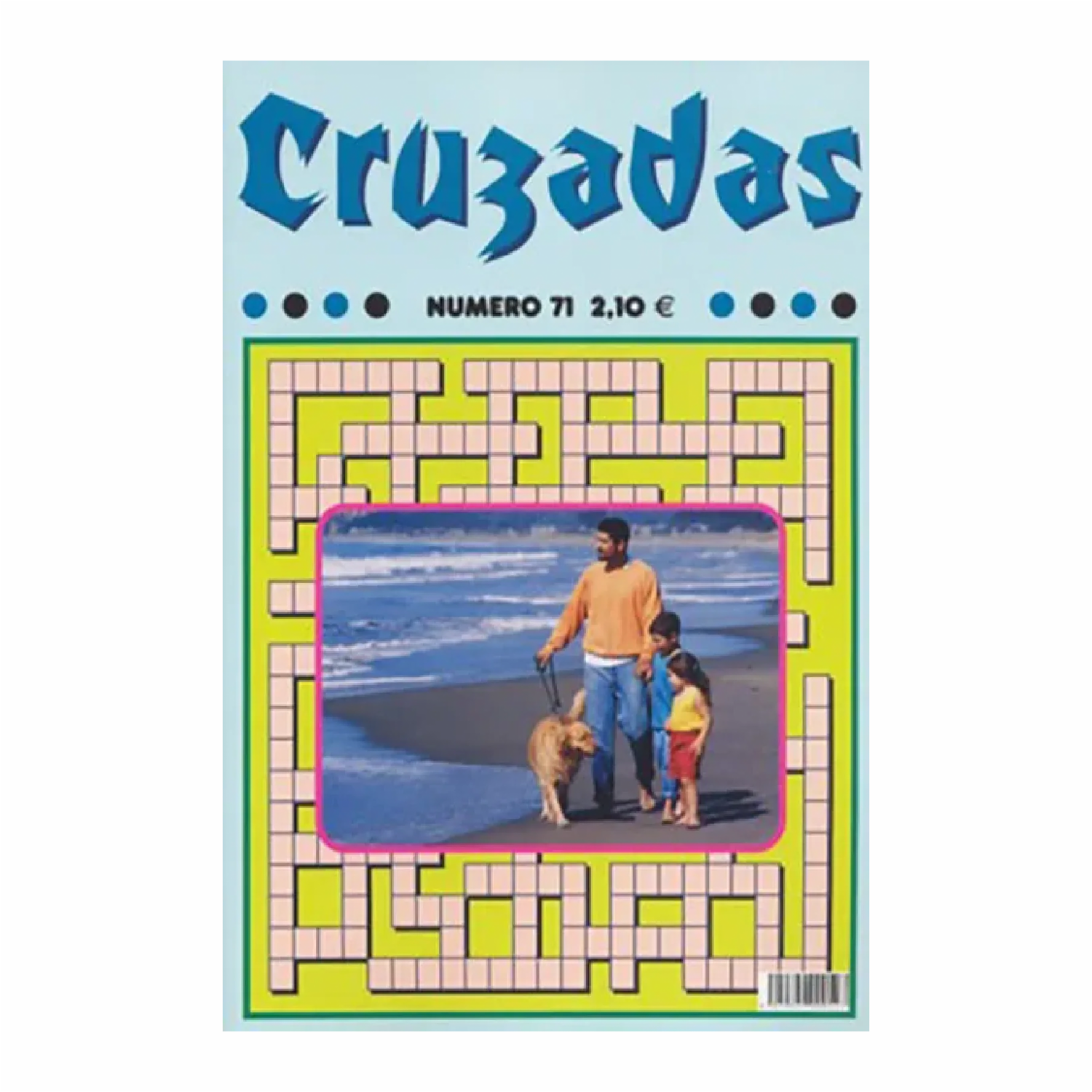 Libro De Pasatiempos Cruzadas Número 5 Rojo MILLA Unidad